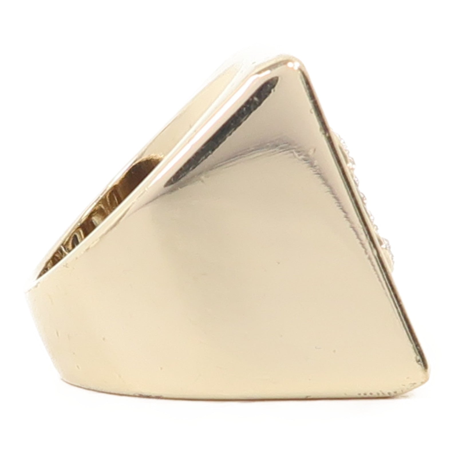 CHANEL 金屬Ring戒指金色US#6