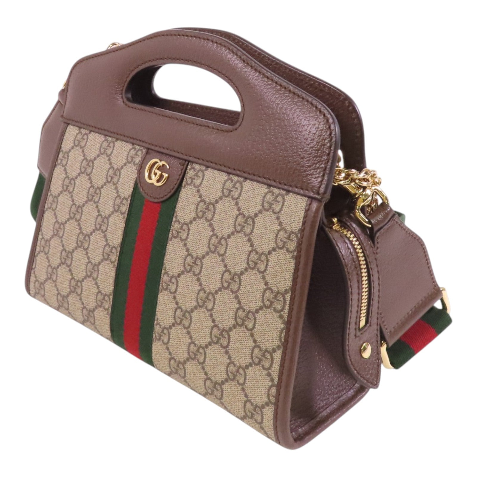 GUCCI 塗層帆布Ophidia金扣手挽肩背兩用袋