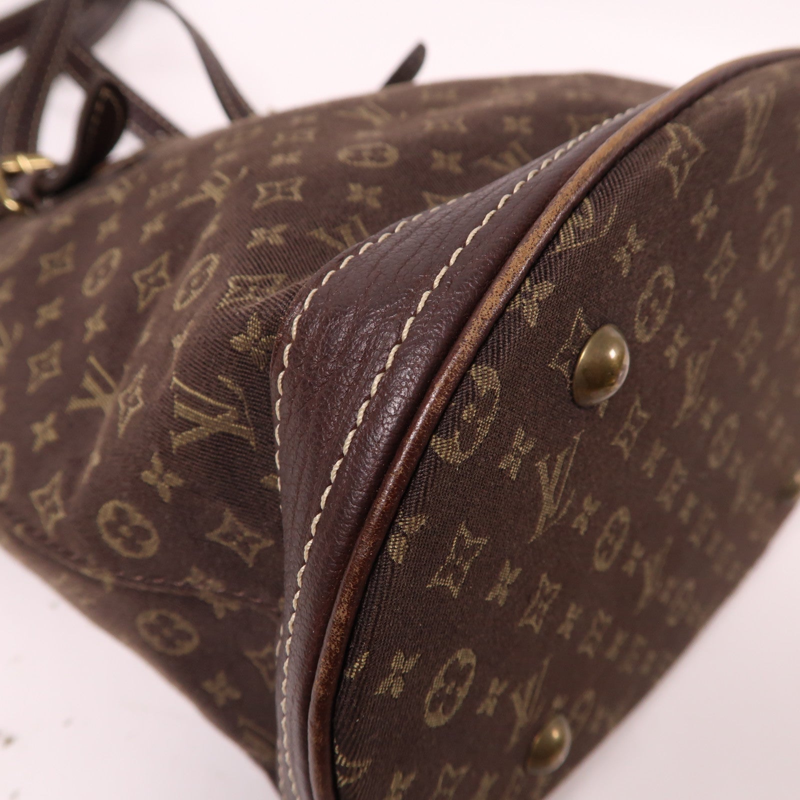 LOUIS VUITTON Monogram Idylle Bucket PM金扣手挽袋啡色