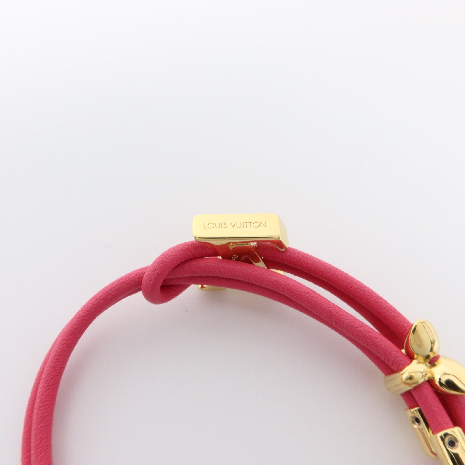 LOUIS VUITTON 金屬/牛皮皮革Bloom Bracelet手繩