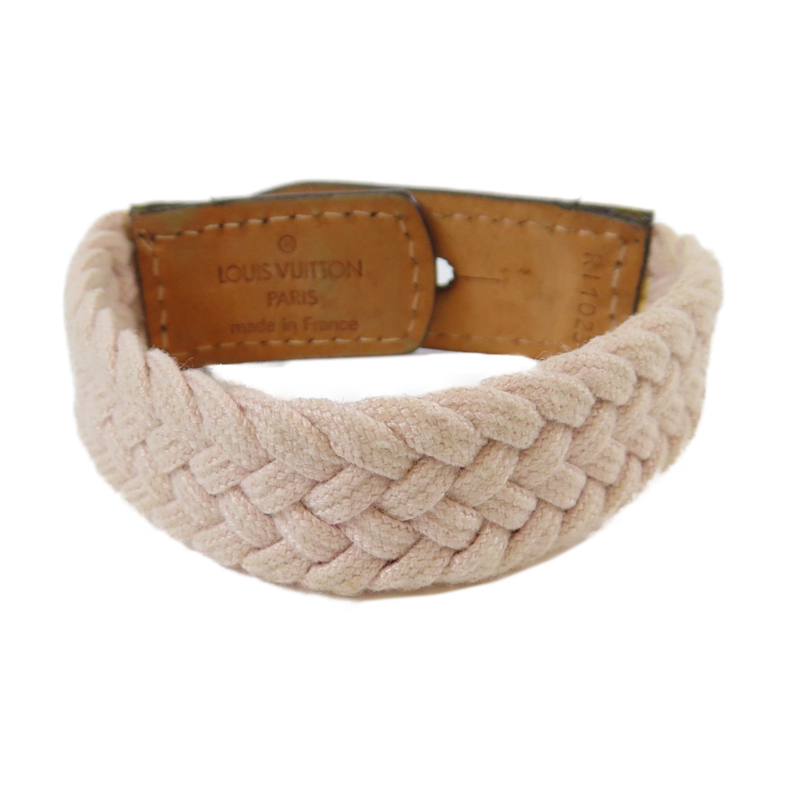 LOUIS VUITTON 【激減優惠】塗層帆布/棉質Bracelet金扣手鐲#17cm