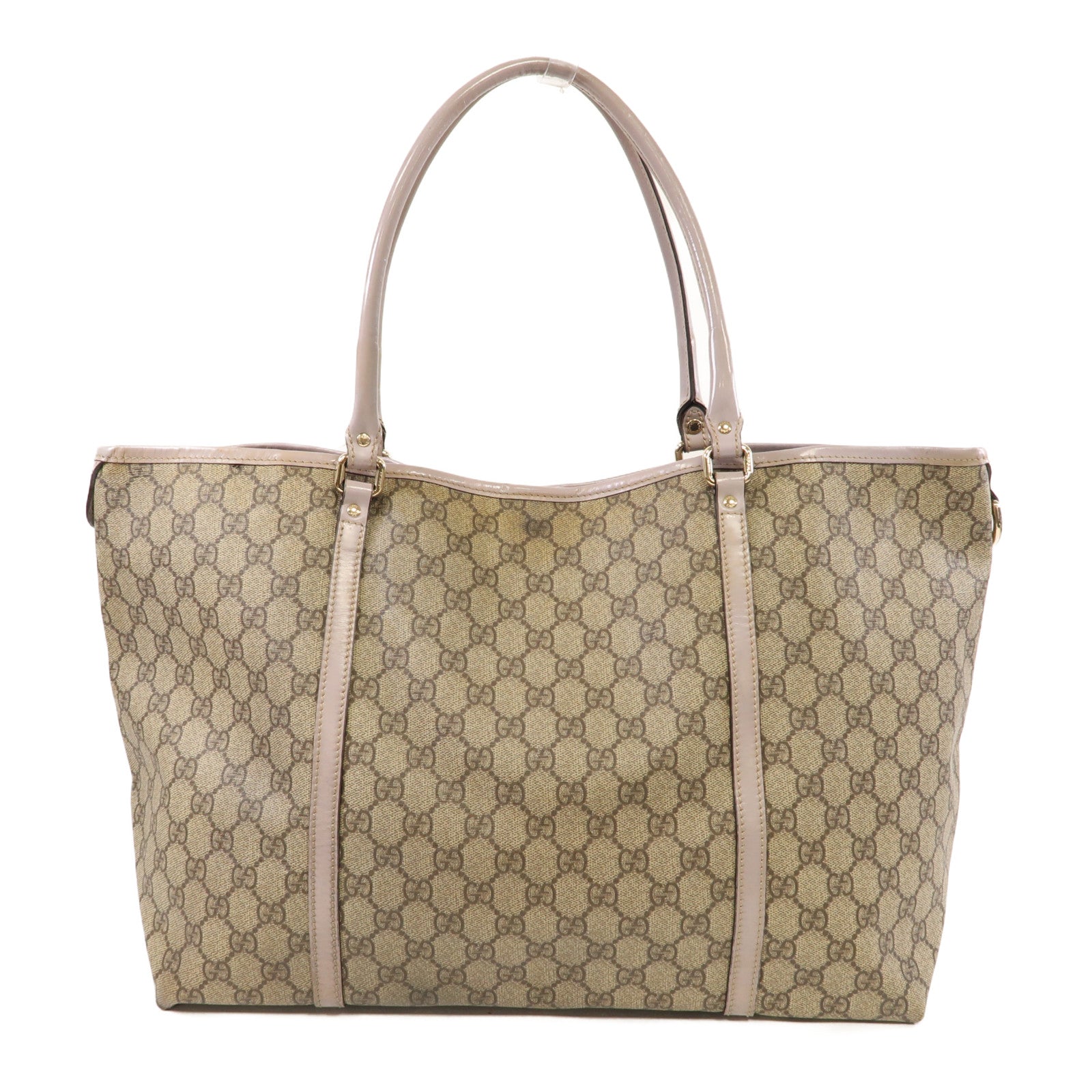 GUCCI 塗層帆布Imprime金扣肩背袋啡色
