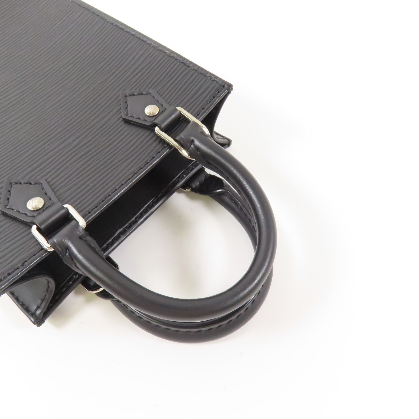 LOUIS VUITTON Epi Petit Sacplat銀扣手挽肩背兩用袋