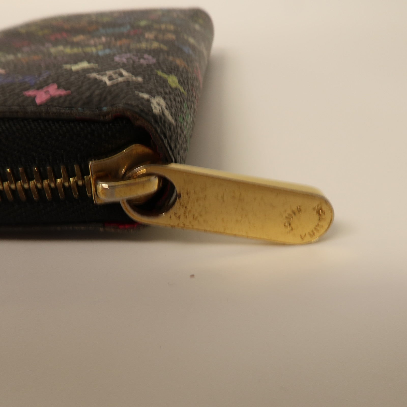 LOUIS VUITTON Monogram Multicolore Zippy Wallet長錢包金扣黑色/彩色