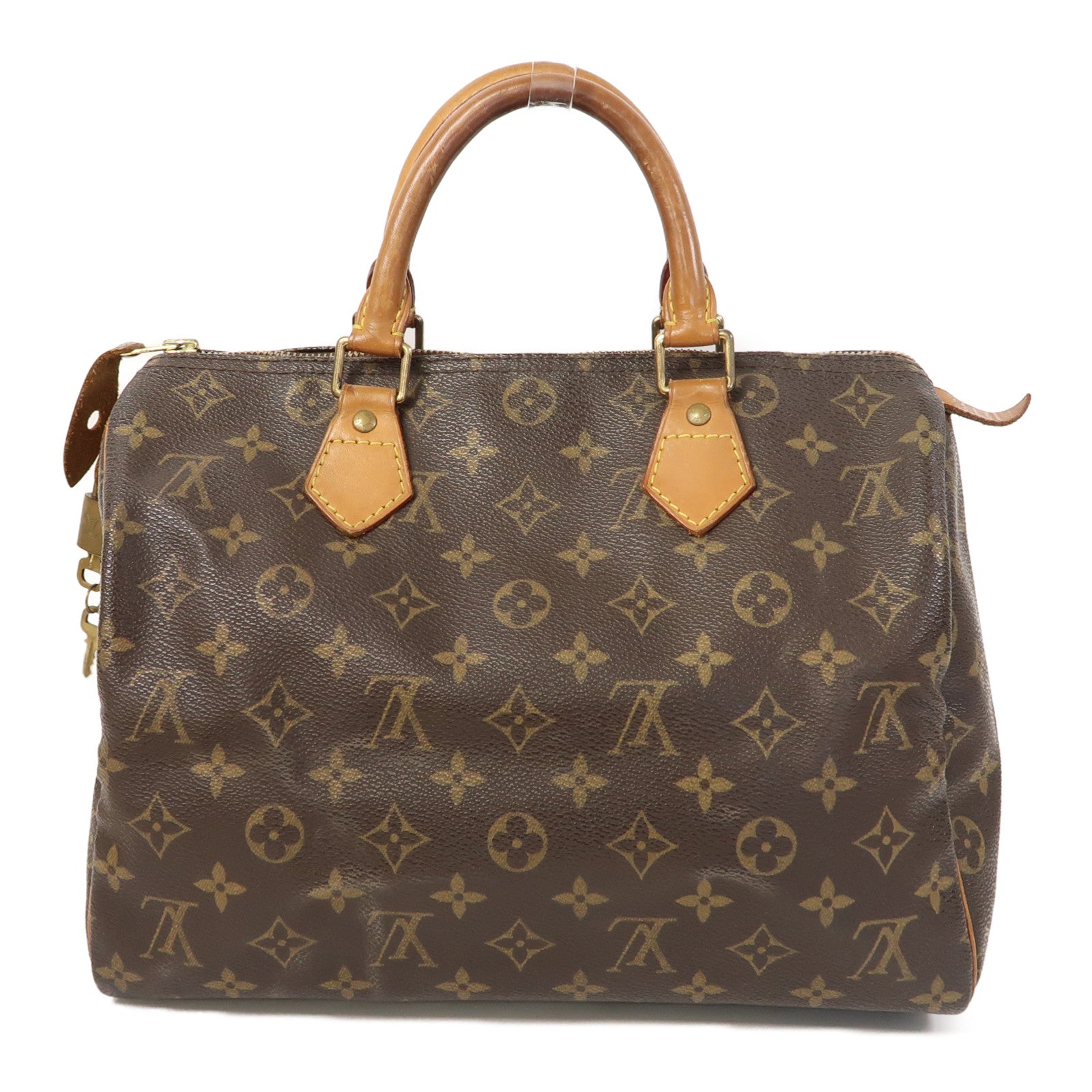 LOUIS VUITTON 【激減優惠】Monogram Speedy 30金扣手挽袋啡色