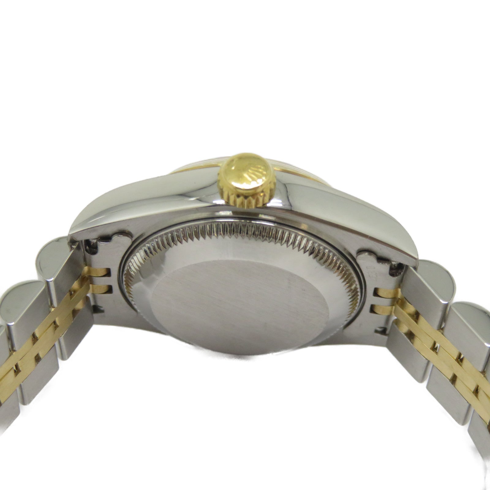 ROLEX Datejust不鏽鋼/18K黃金手錶自動機芯白色