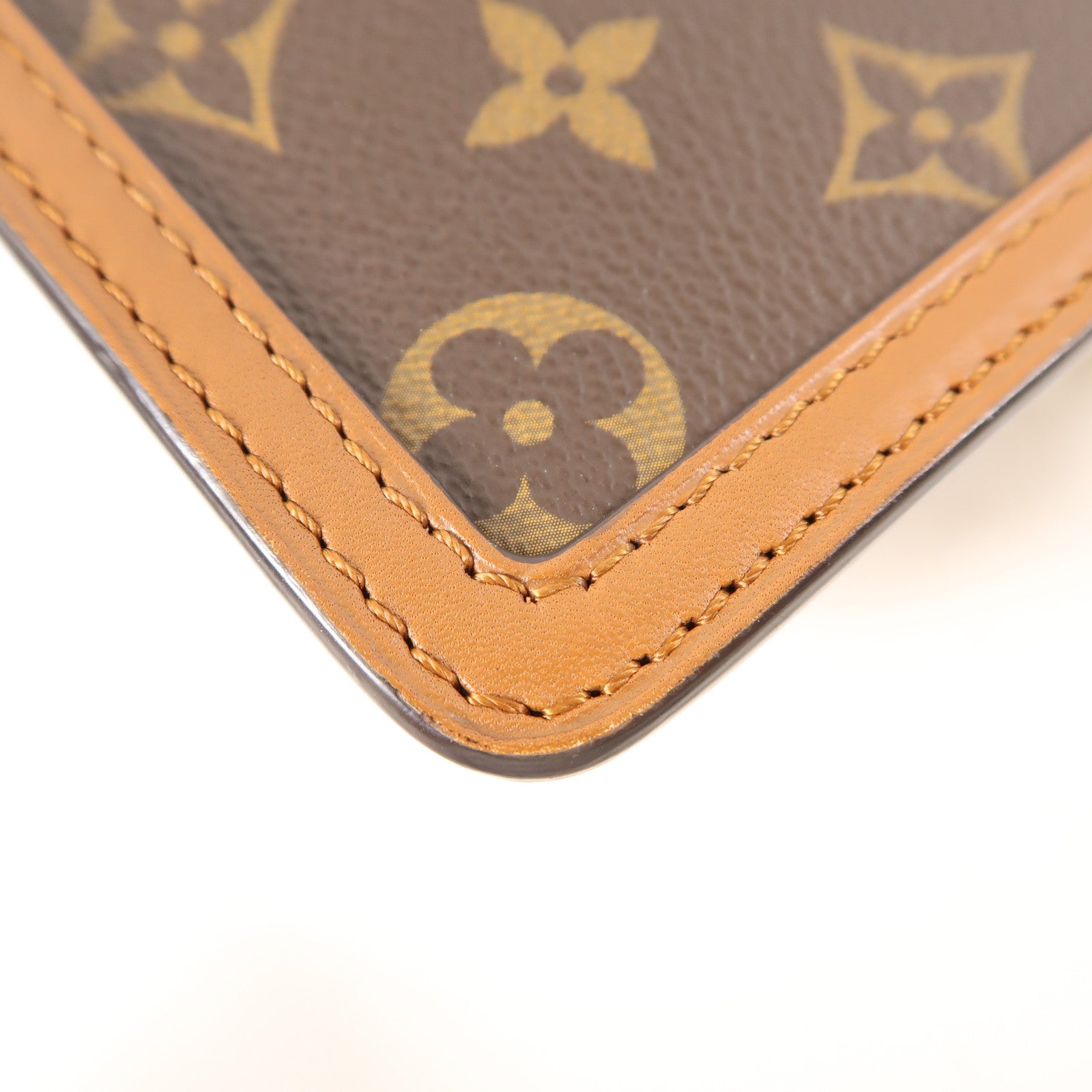 LOUIS VUITTON Monogrqam Reverse Mini Dauphine手挽肩背兩用袋棕色