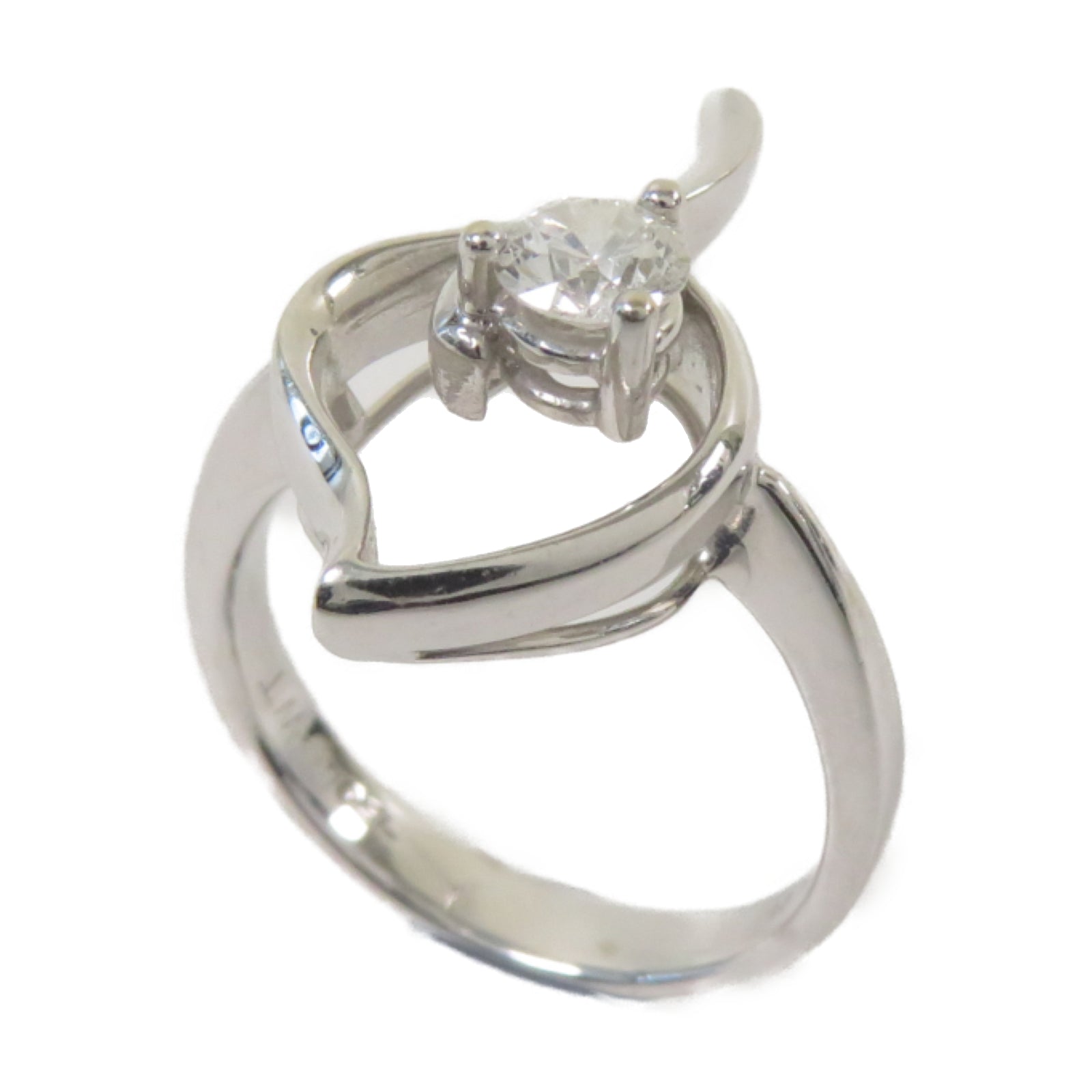 JEWELRY **【激減優惠】18K白金Diamond Ring 0.34ct鑽石戒指US#5.75