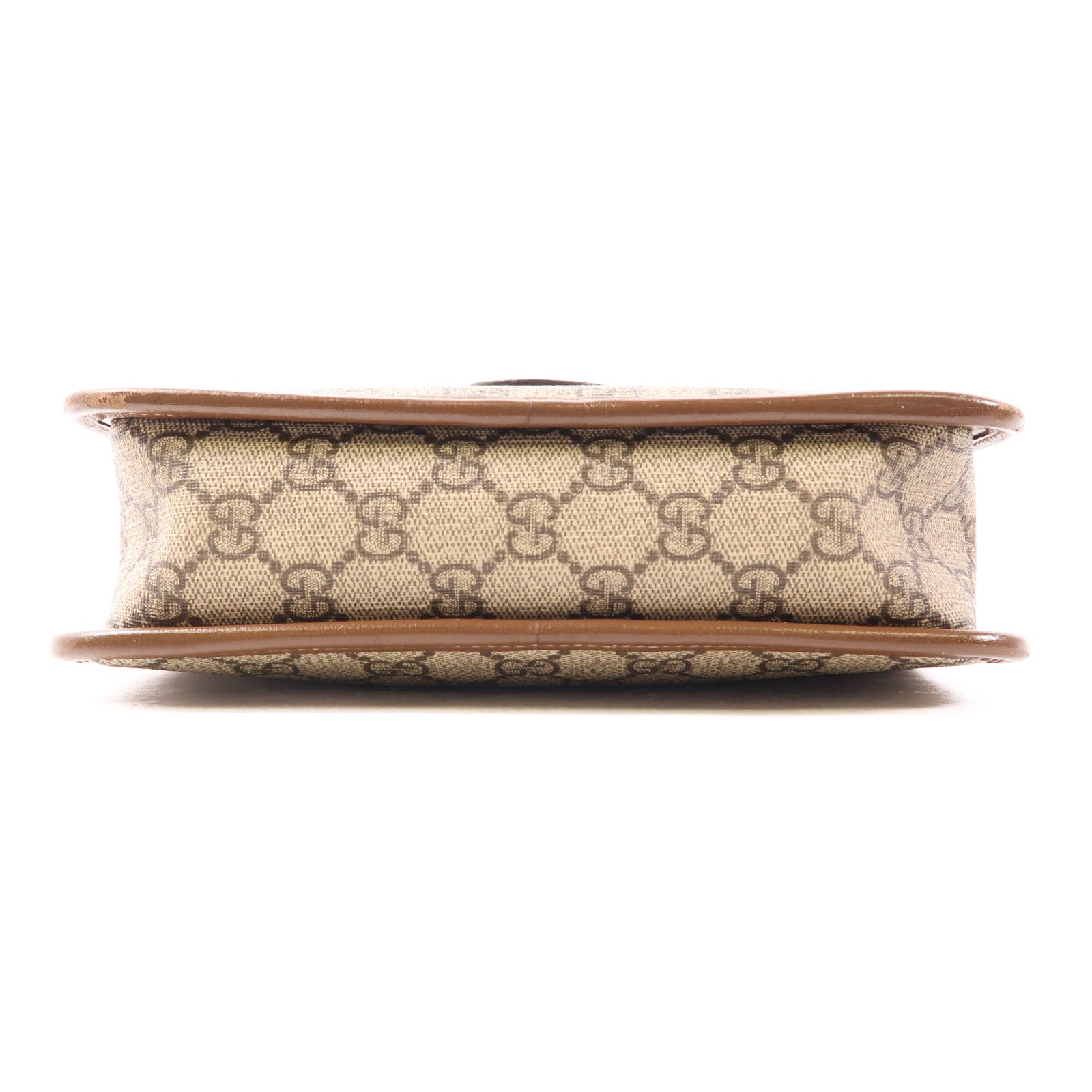 GUCCI 塗層帆布Shoulder Bag金扣肩背袋