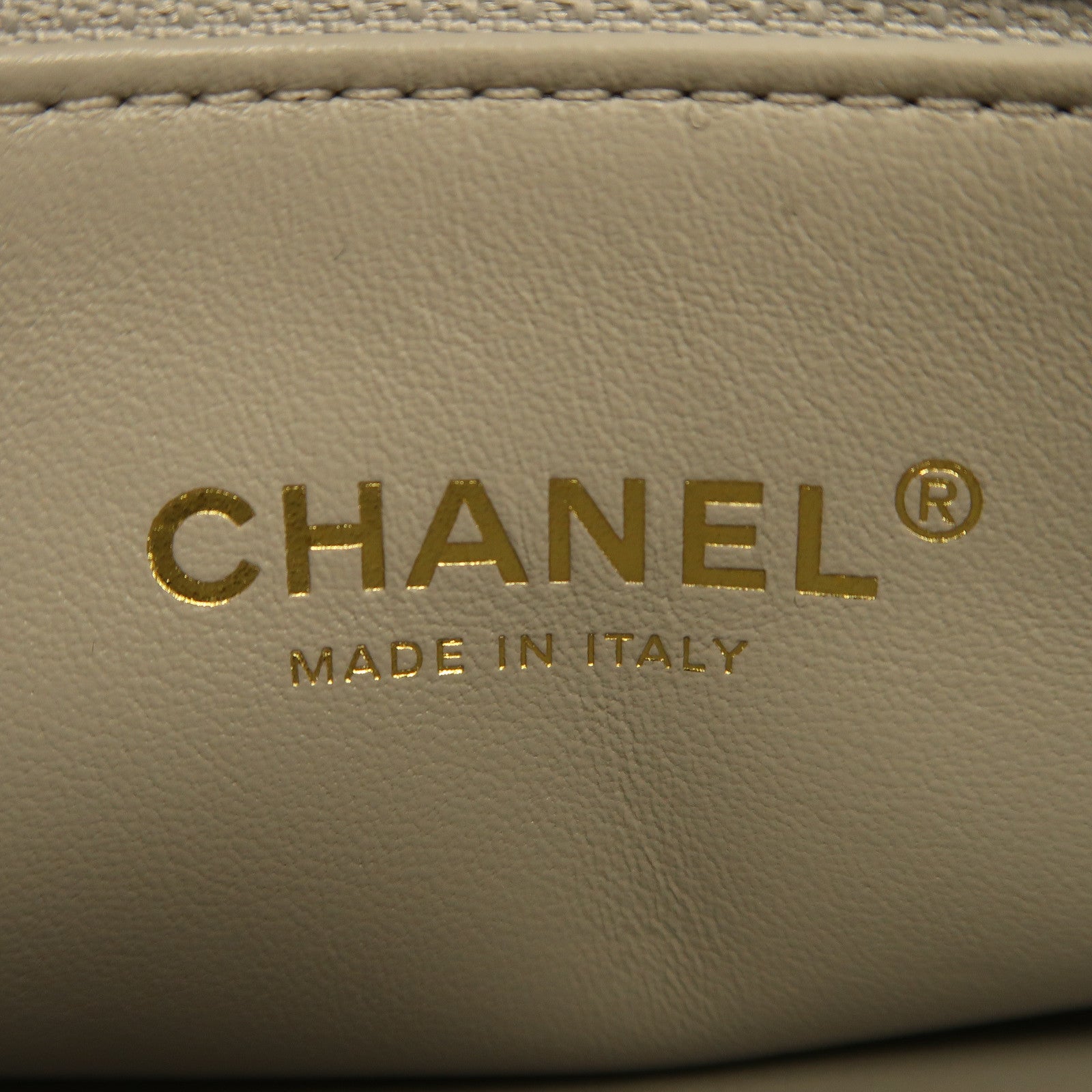 CHANEL 菱格羊皮皮革Shoulder Bag金扣手挽肩背兩用袋灰色