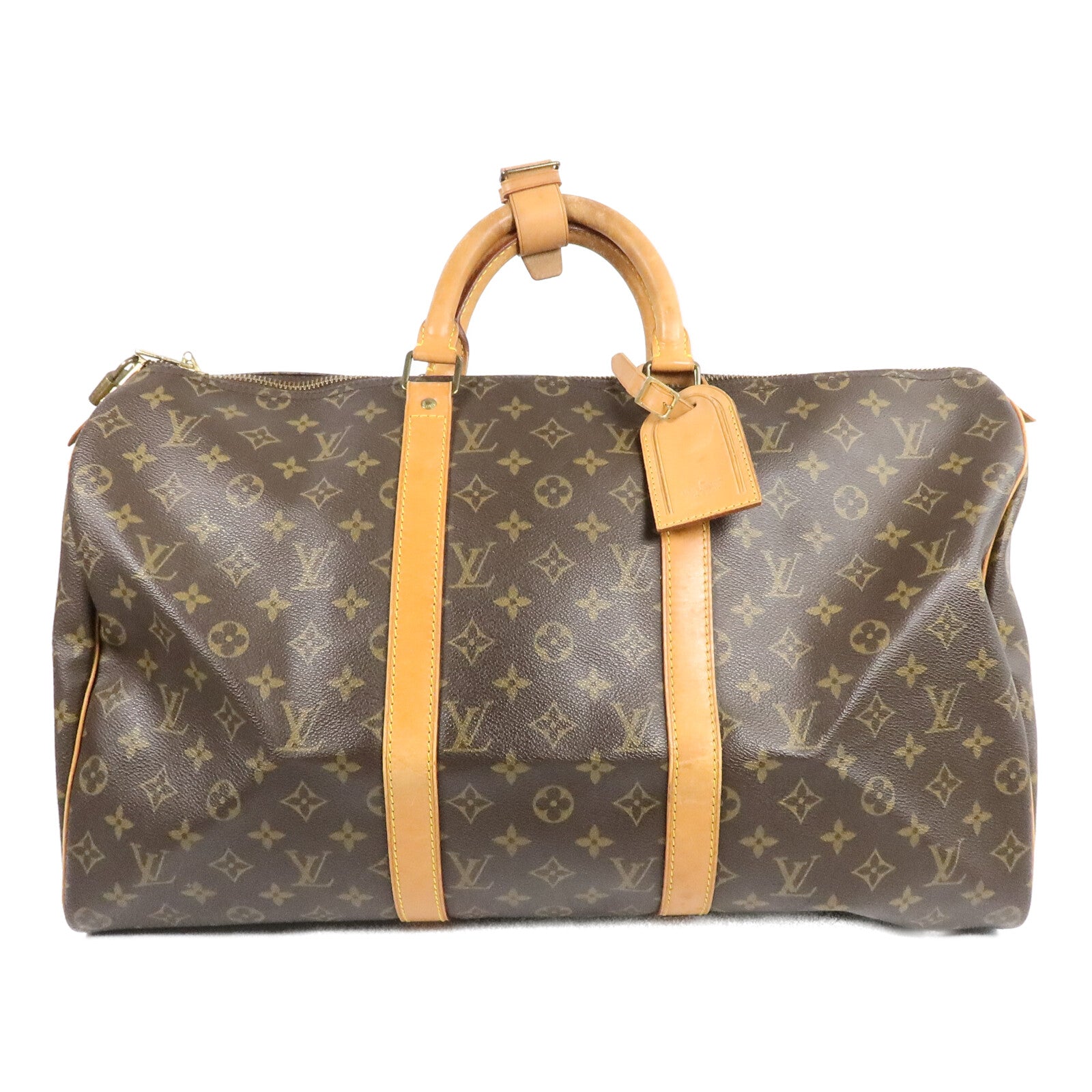 LOUIS VUITTON Monogram Keepall 50金扣手挽袋