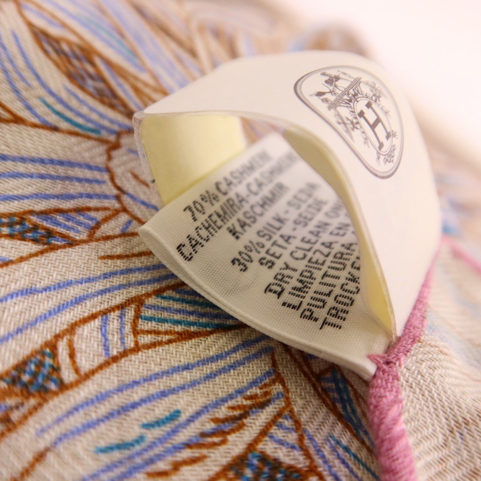 HERMES 羊絨/絲質Mors A Jouets Bandana Shawl 140絲巾