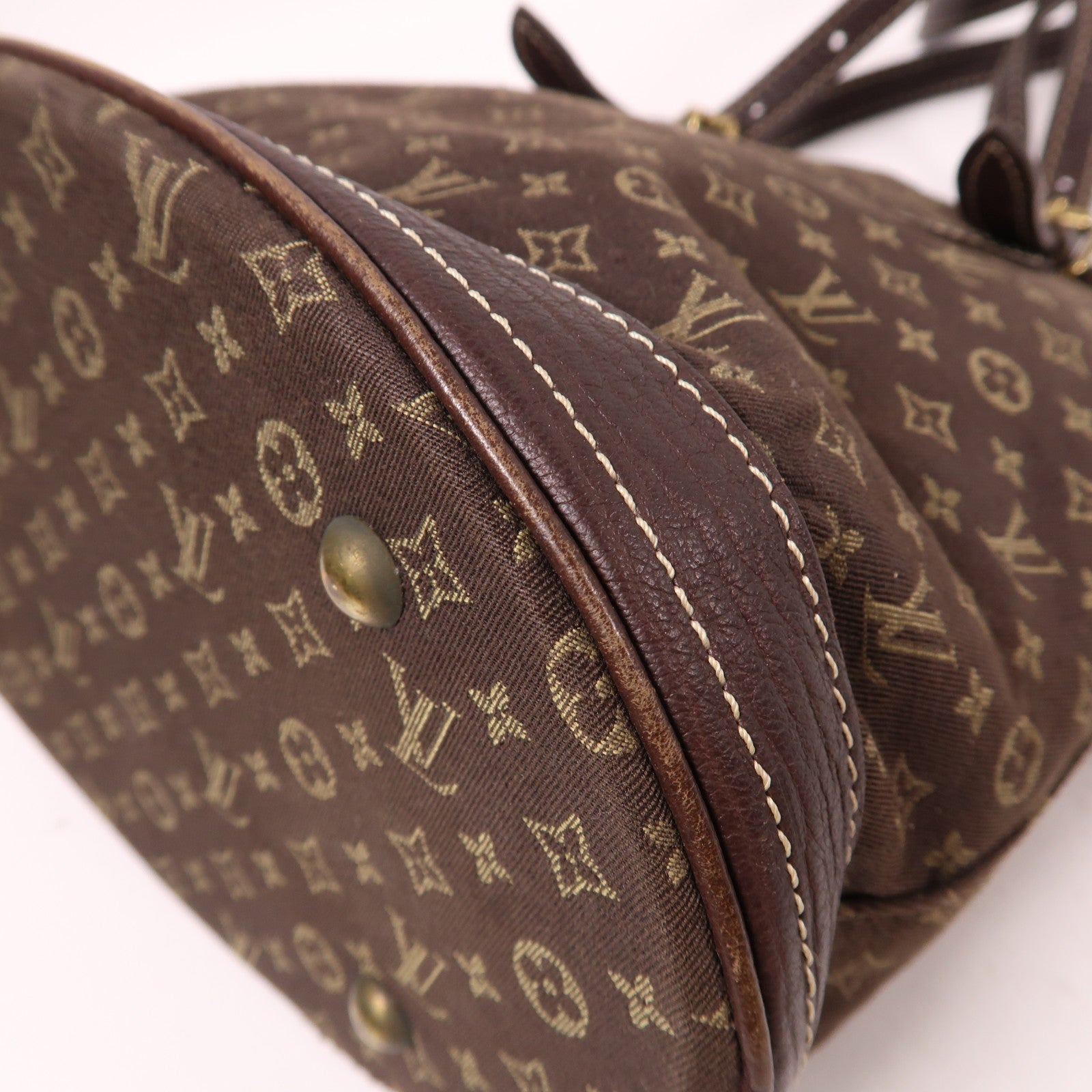 LOUIS VUITTON Monogram Idylle Bucket PM金扣手挽袋啡色