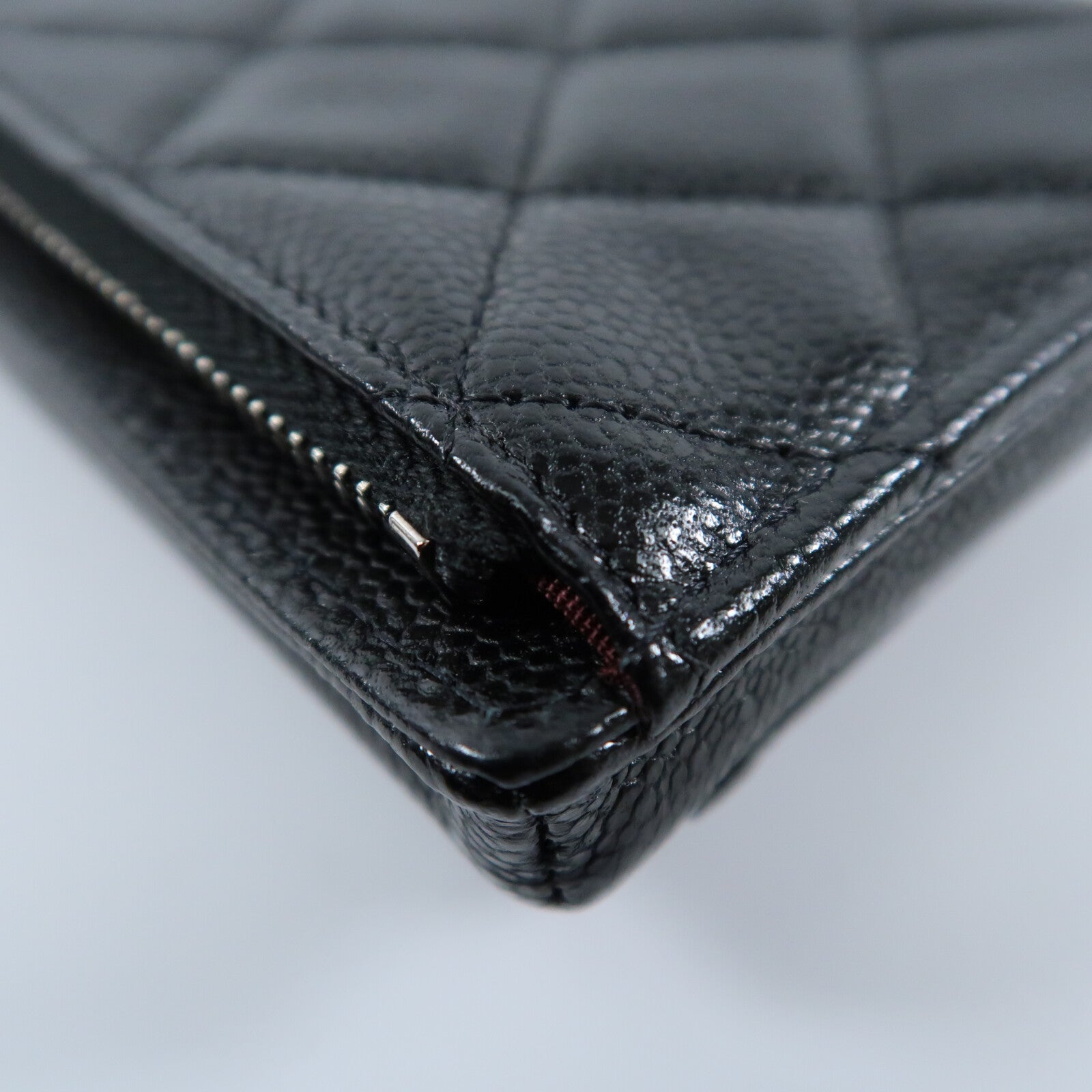 CHANEL 牛皮皮革Phone Bag銀扣鏈帶肩背袋
