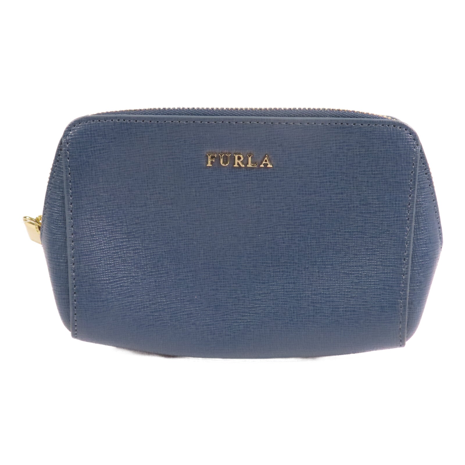 Furla 【激減優惠】牛皮皮革Pouch金扣手拿包