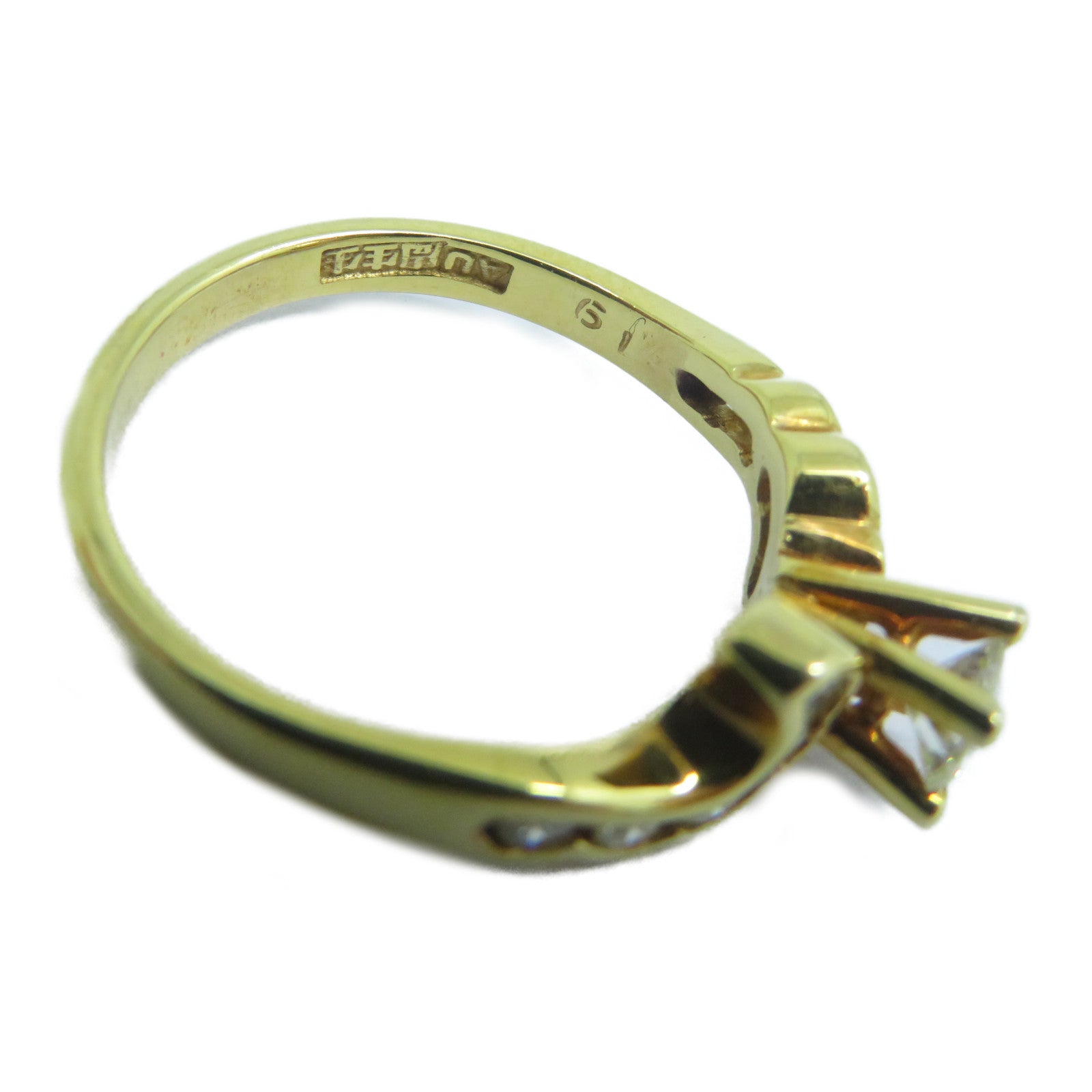JEWELRY **【激減優惠】18K黃金Ring鑽石戒指US#5.75