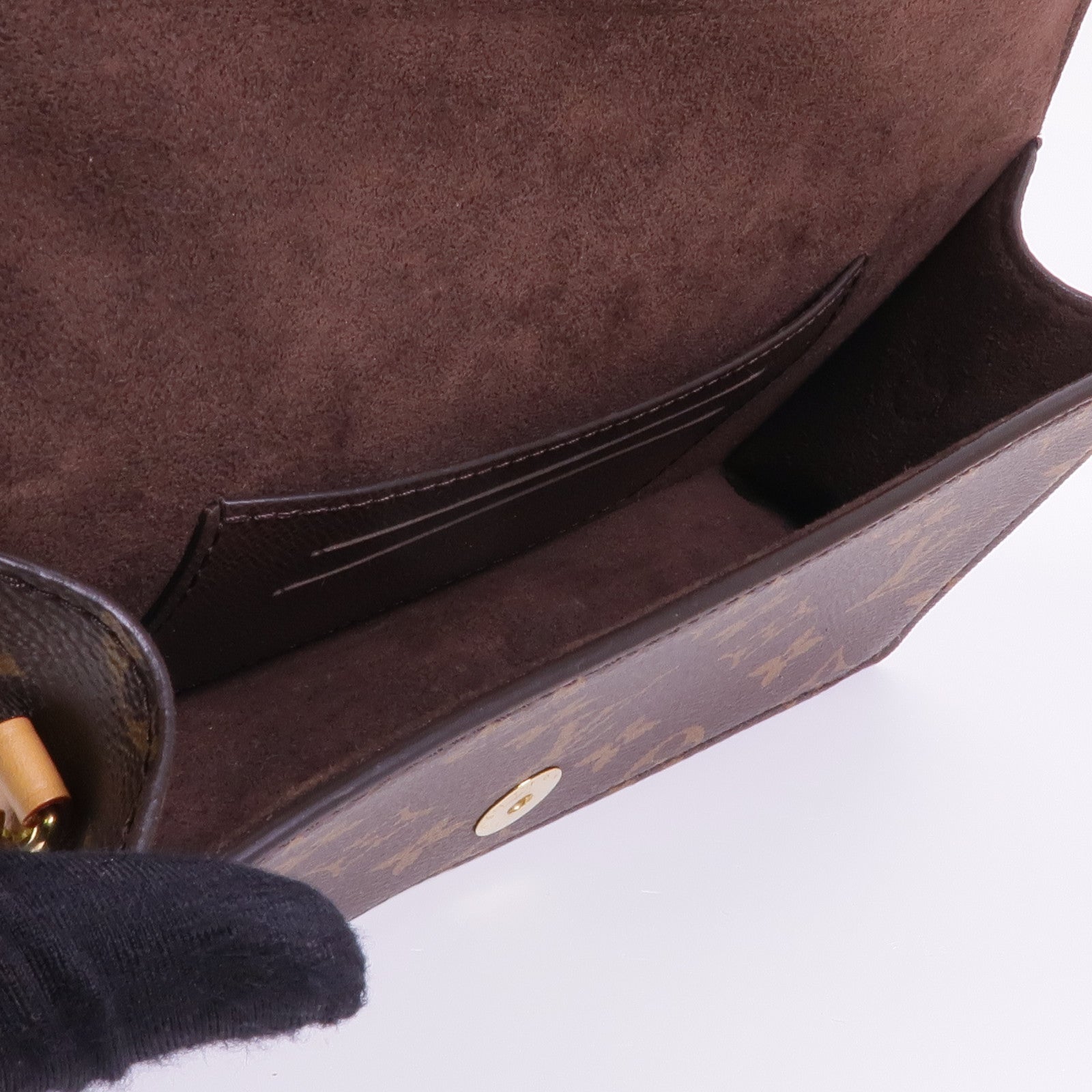 LOUIS VUITTON Monogram Wallet On Chain Lily金扣鏈帶肩背袋