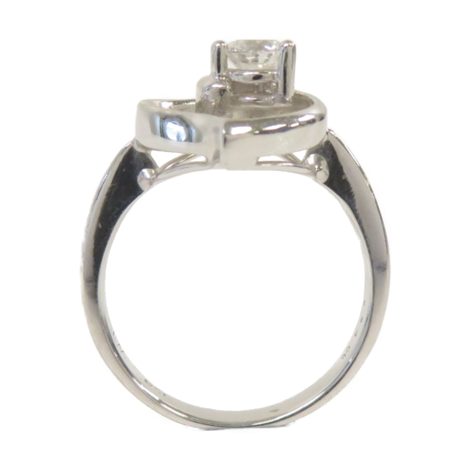 JEWELRY **【激減優惠】18K白金Diamond Ring 0.34ct鑽石戒指US#5.75