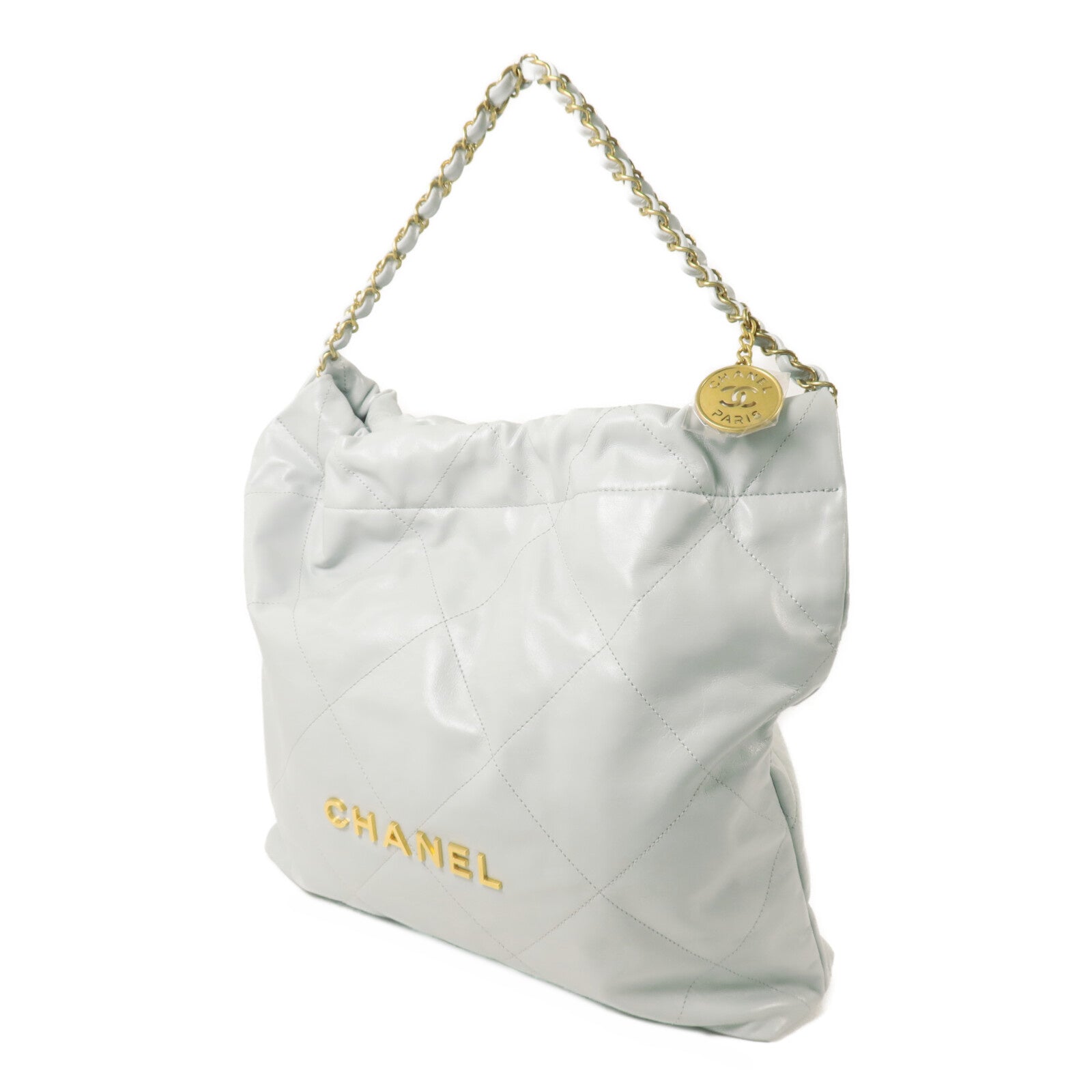 CHANEL 牛皮皮革Chanel 22 Large鏈帶肩背袋