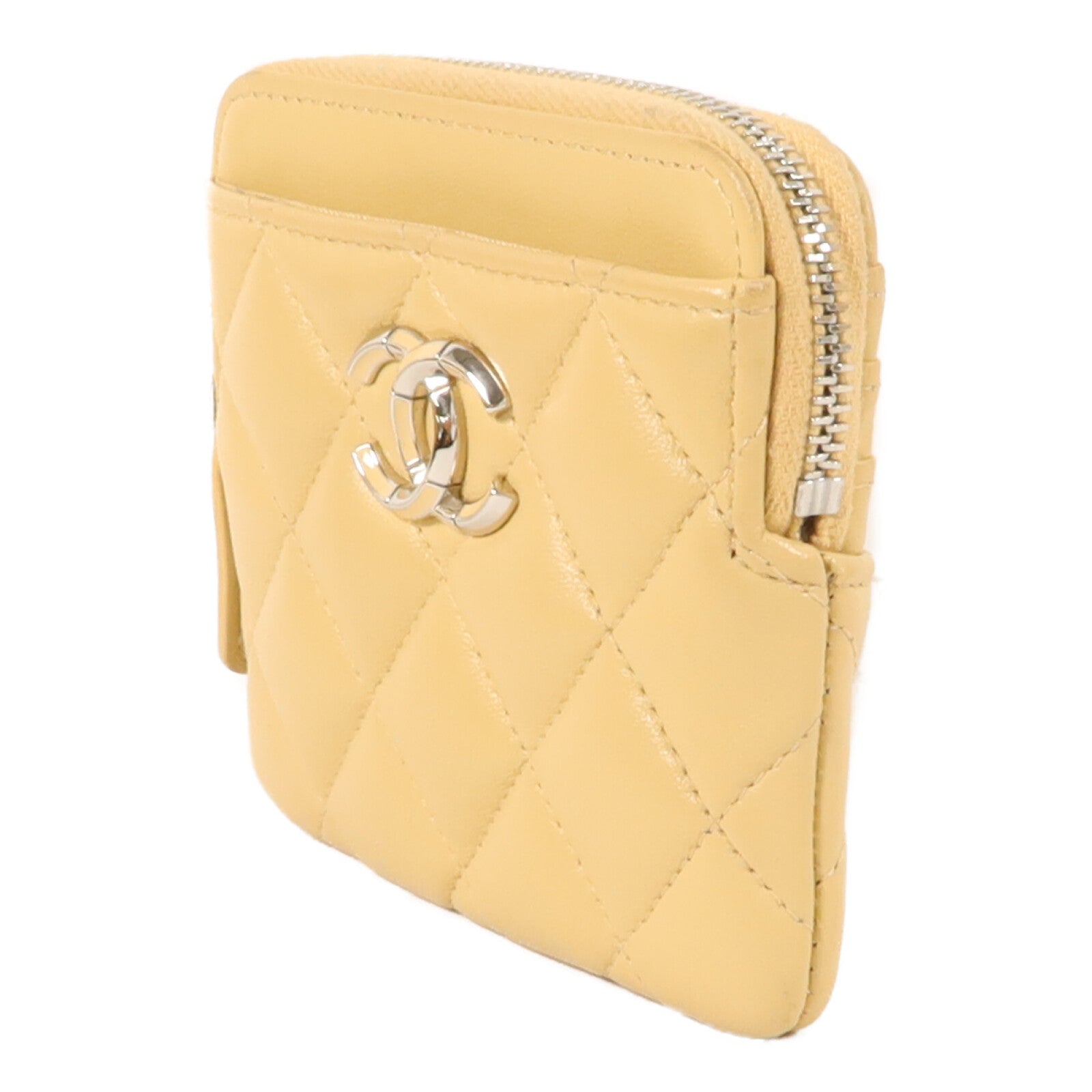 CHANEL 羊皮皮革CC Logo Card Case卡片套