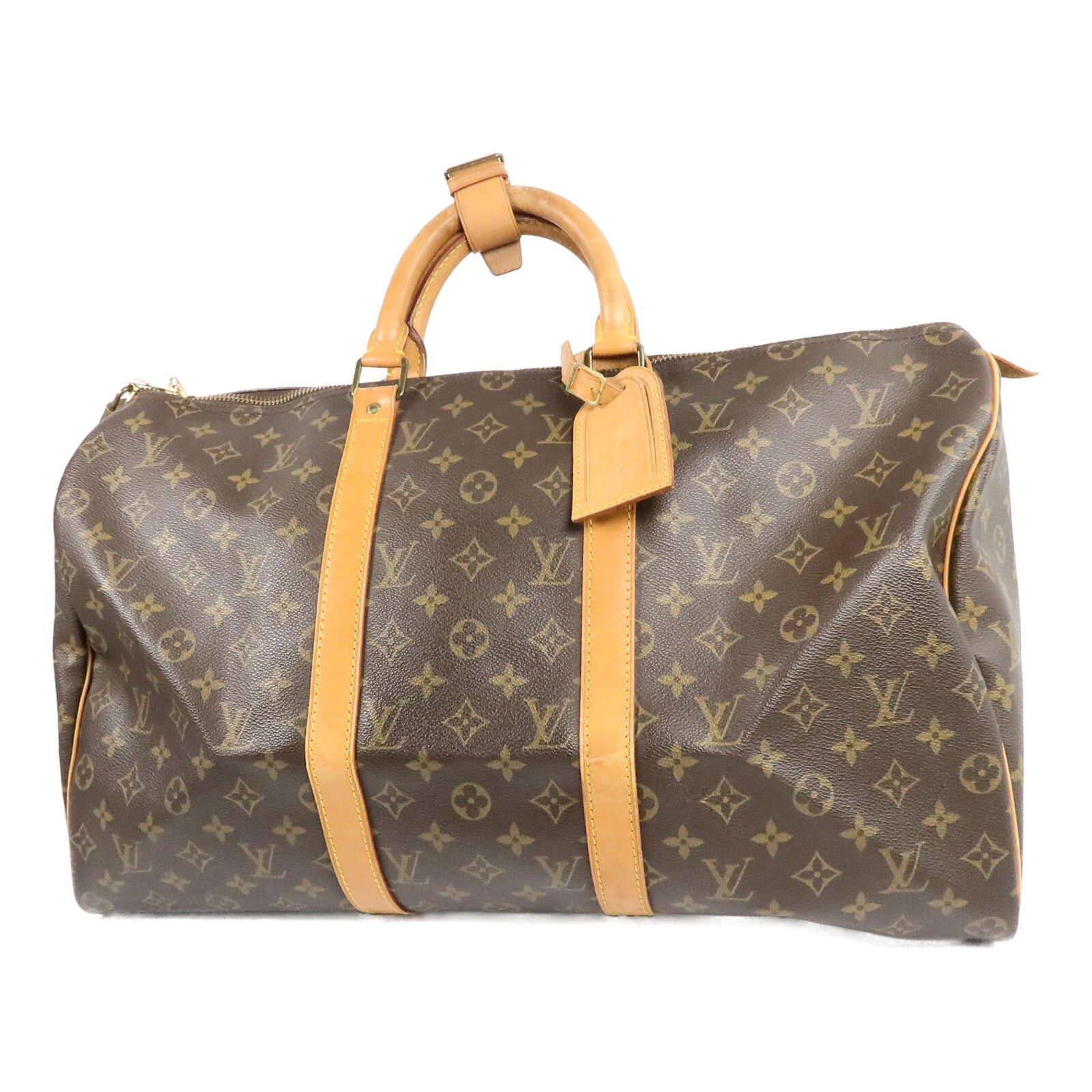 LOUIS VUITTON Monogram Keepall 50金扣手挽袋
