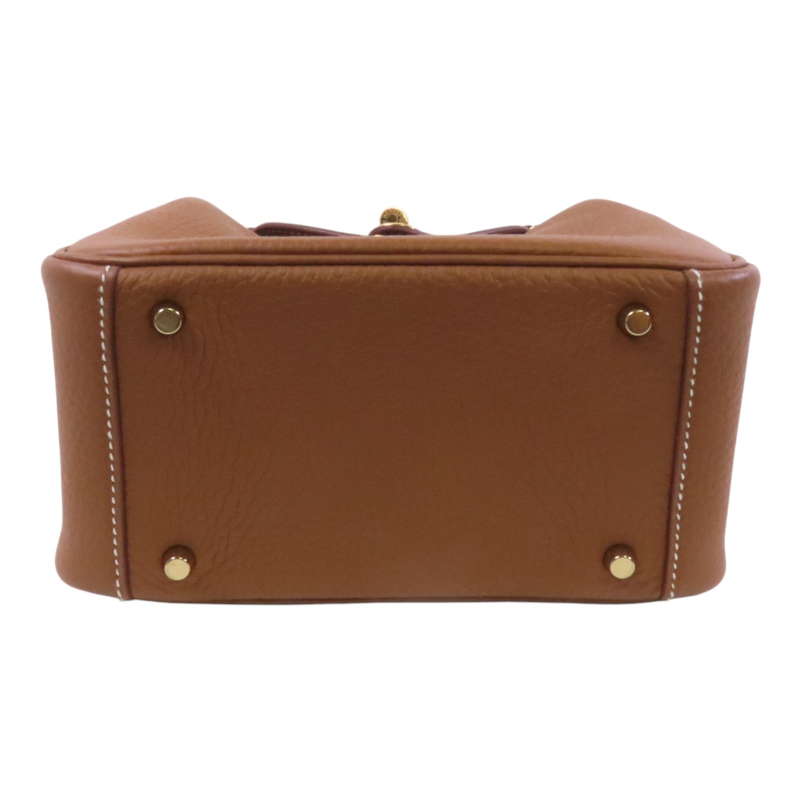HERMES Clemence皮革Mini Lindy金扣肩背袋