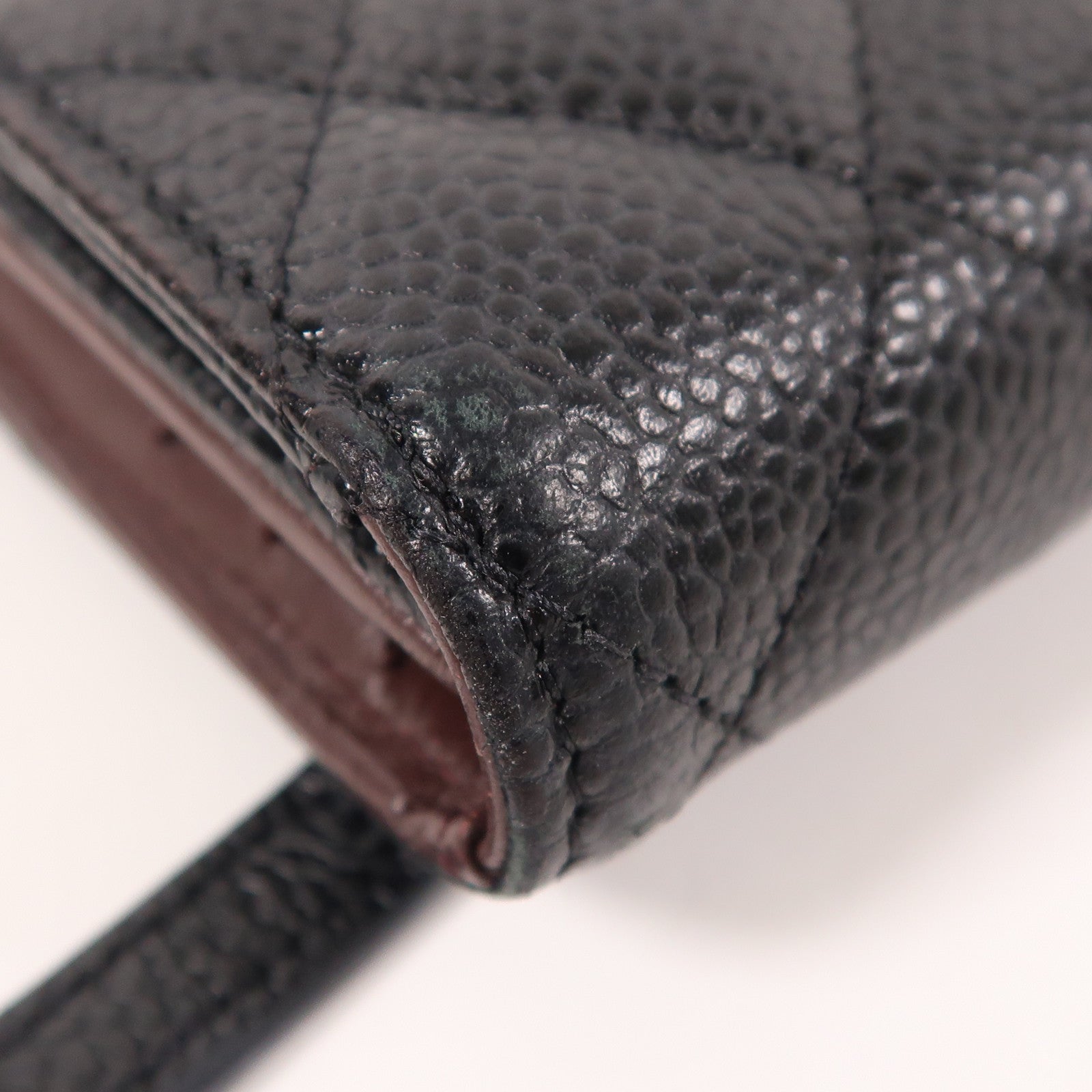 CHANEL 牛皮皮革Wallet銀扣錢包