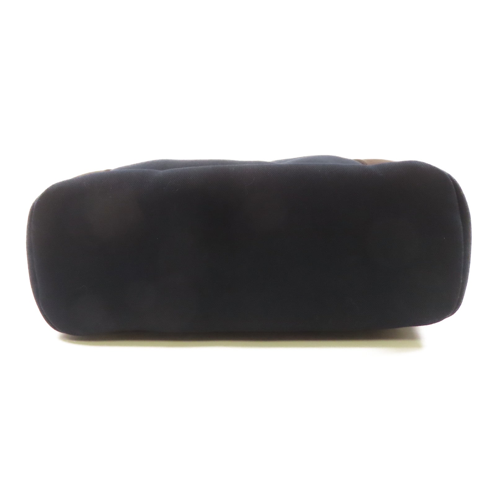HERMES 帆布Sac De Pansage Groom銀扣手挽肩背兩用袋深藍色