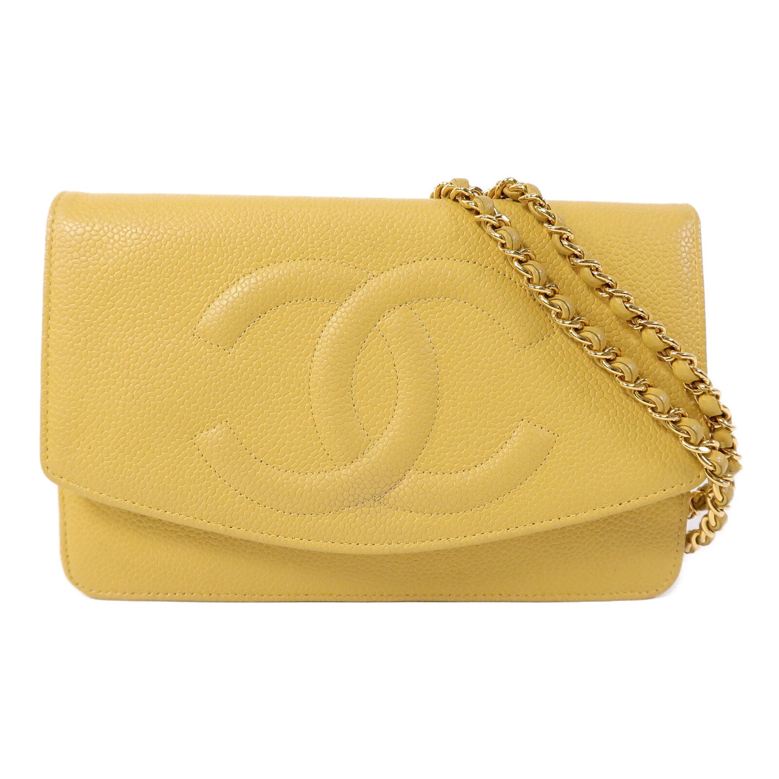 CHANEL 牛皮皮革Wallet On Chain鏈帶肩背袋