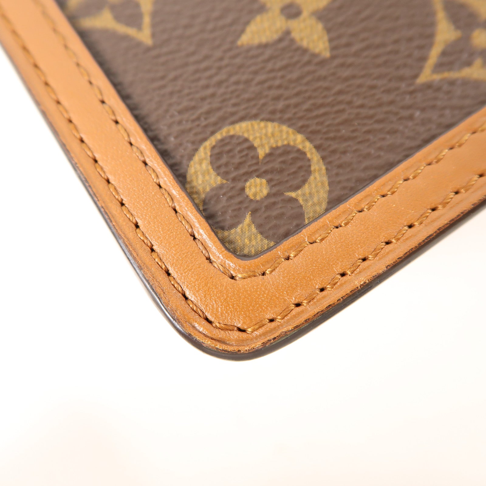 LOUIS VUITTON Monogrqam Reverse Mini Dauphine手挽肩背兩用袋棕色