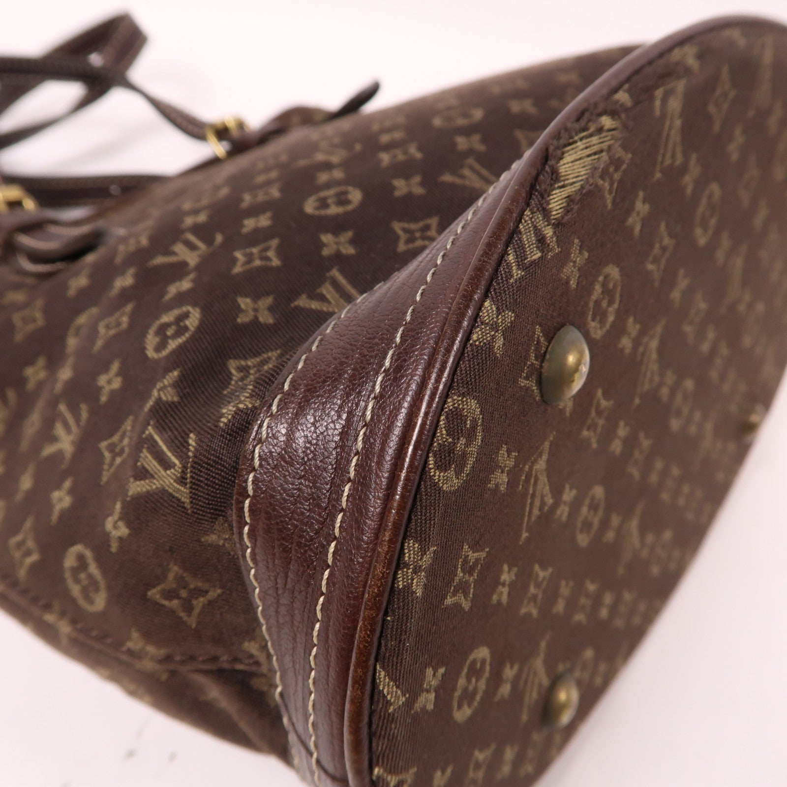 LOUIS VUITTON Monogram Idylle Bucket PM金扣手挽袋啡色