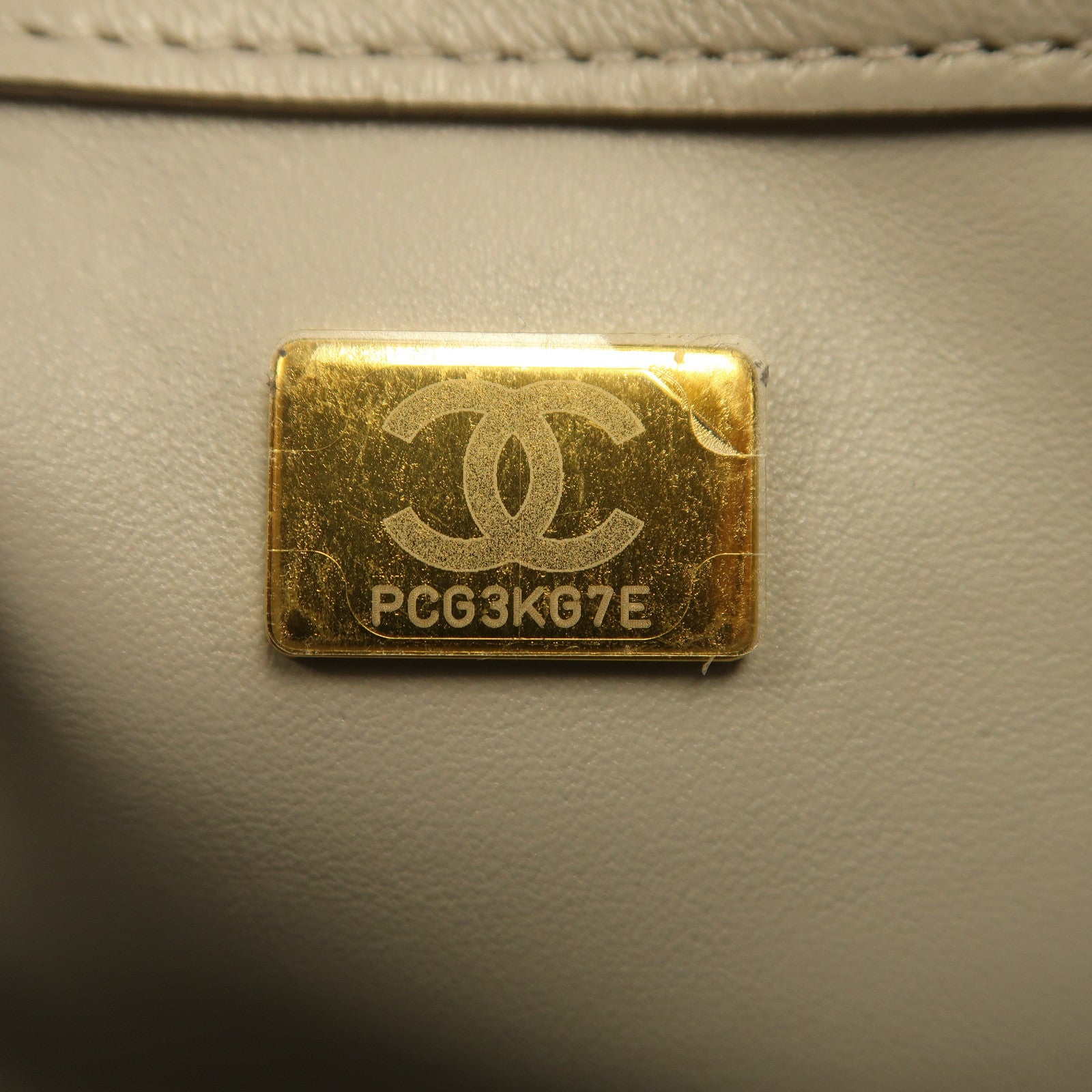 CHANEL 菱格羊皮皮革Shoulder Bag金扣手挽肩背兩用袋灰色