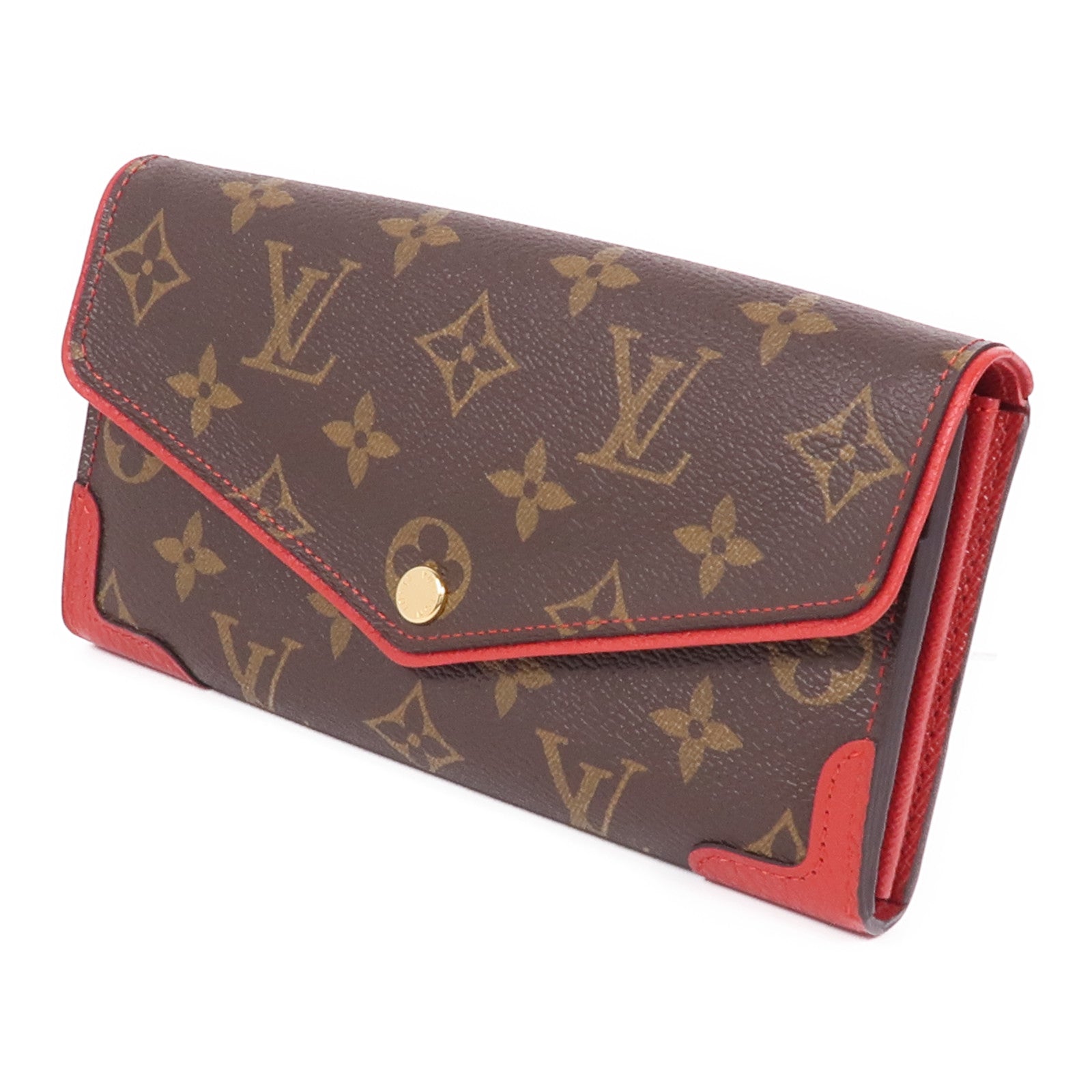 LOUIS VUITTON Monogram Sarah Retiro金扣長錢包
