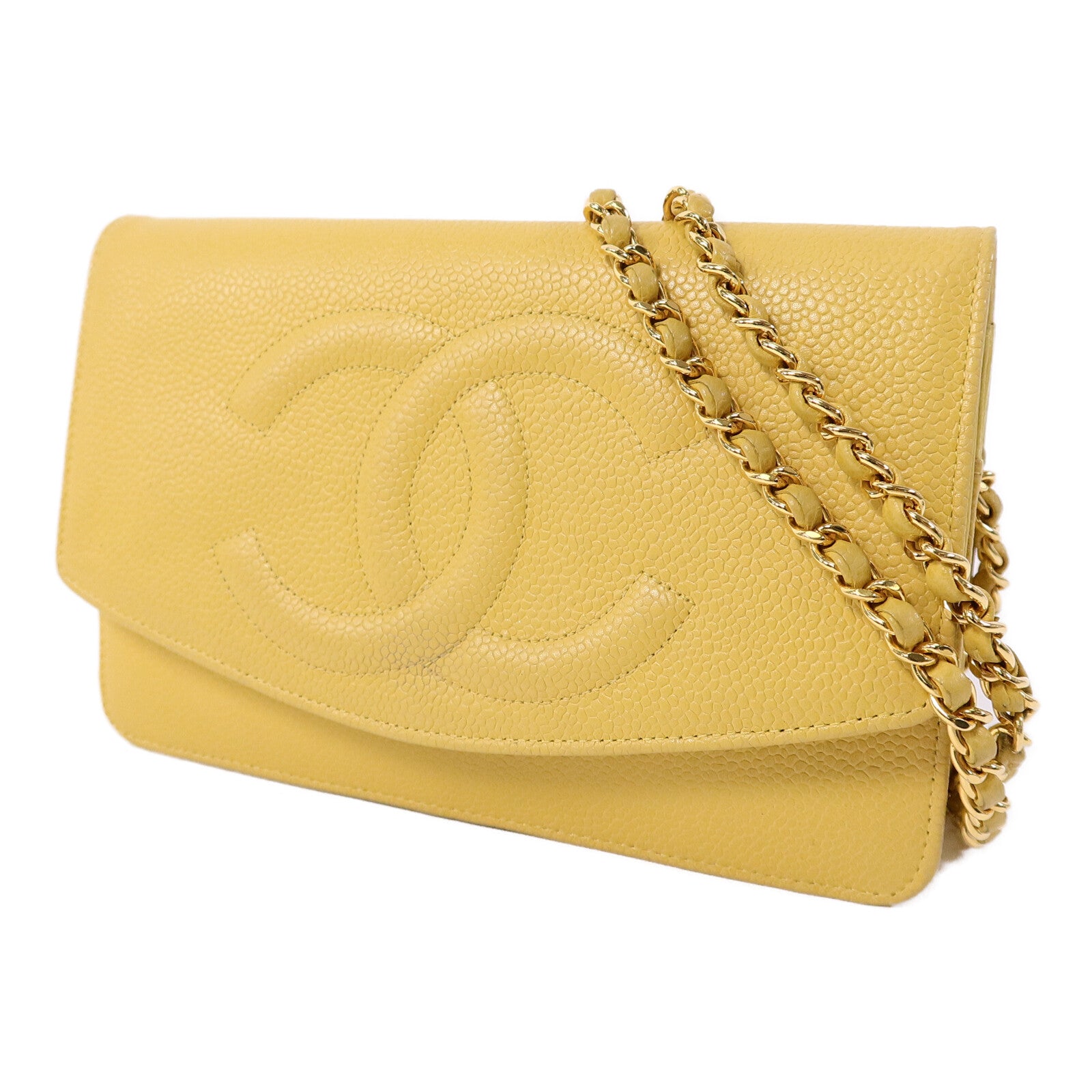 CHANEL 牛皮皮革Wallet On Chain鏈帶肩背袋