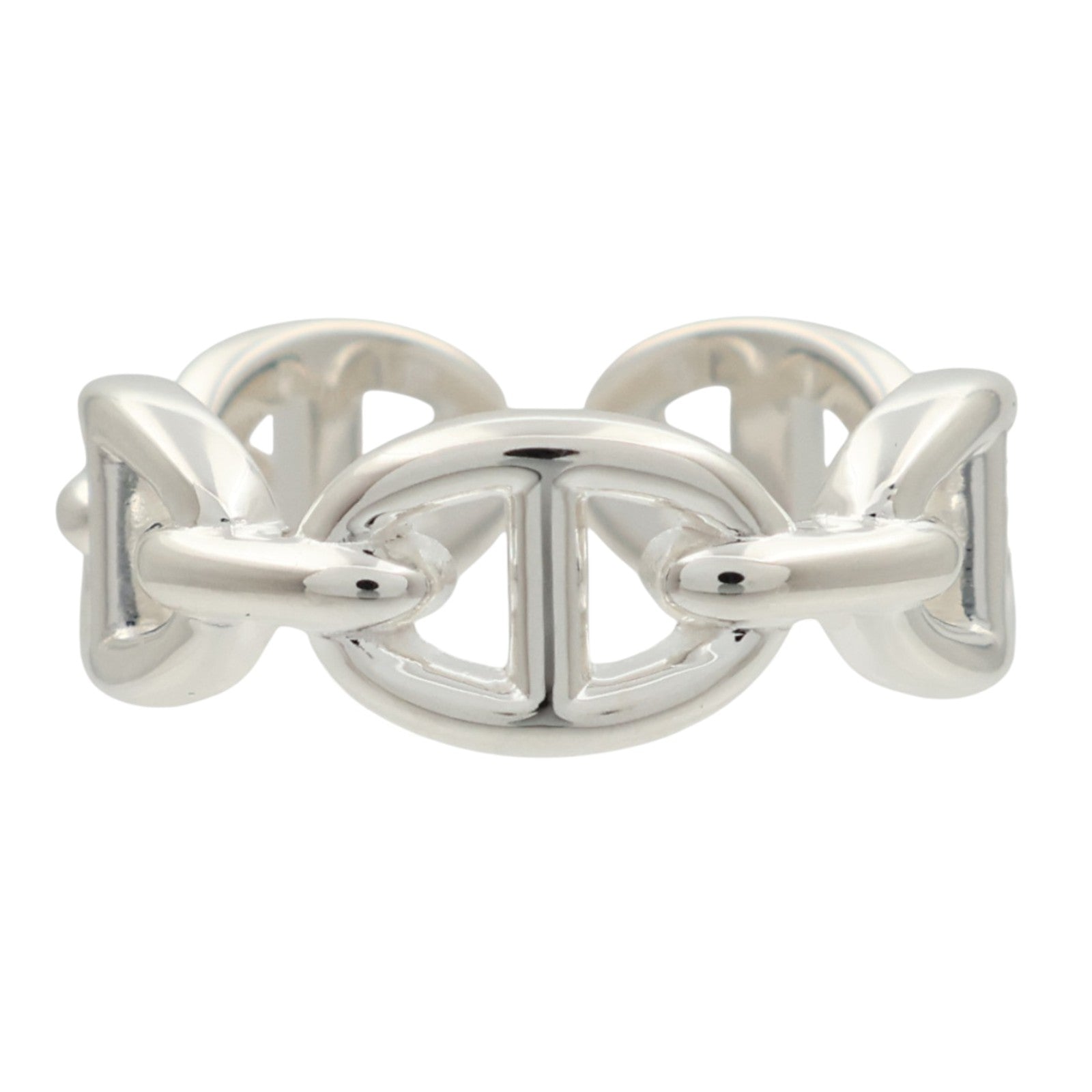 HERMES 925純銀Chaine d'ancre Enchainee Ring戒指