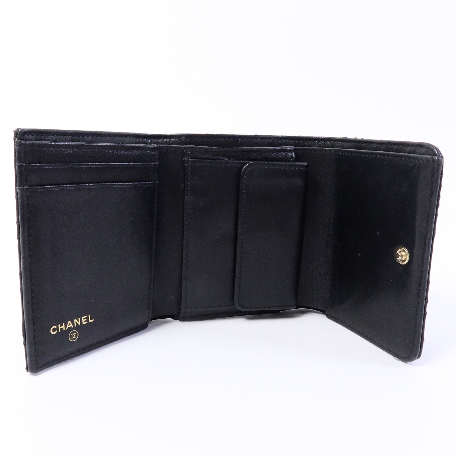 CHANEL 牛皮皮革 Fold Wallet錢包