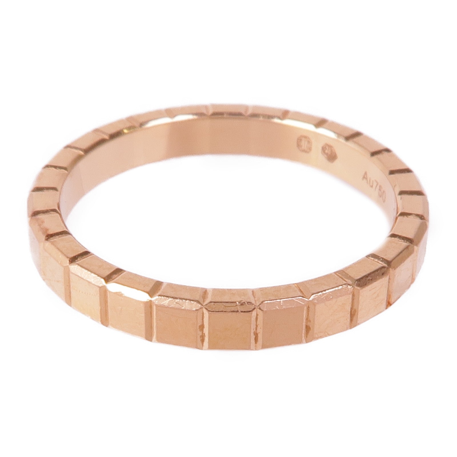 Chopard 18K玫瑰金Ice Cube Ring戒指Chopard#48/US#4.5