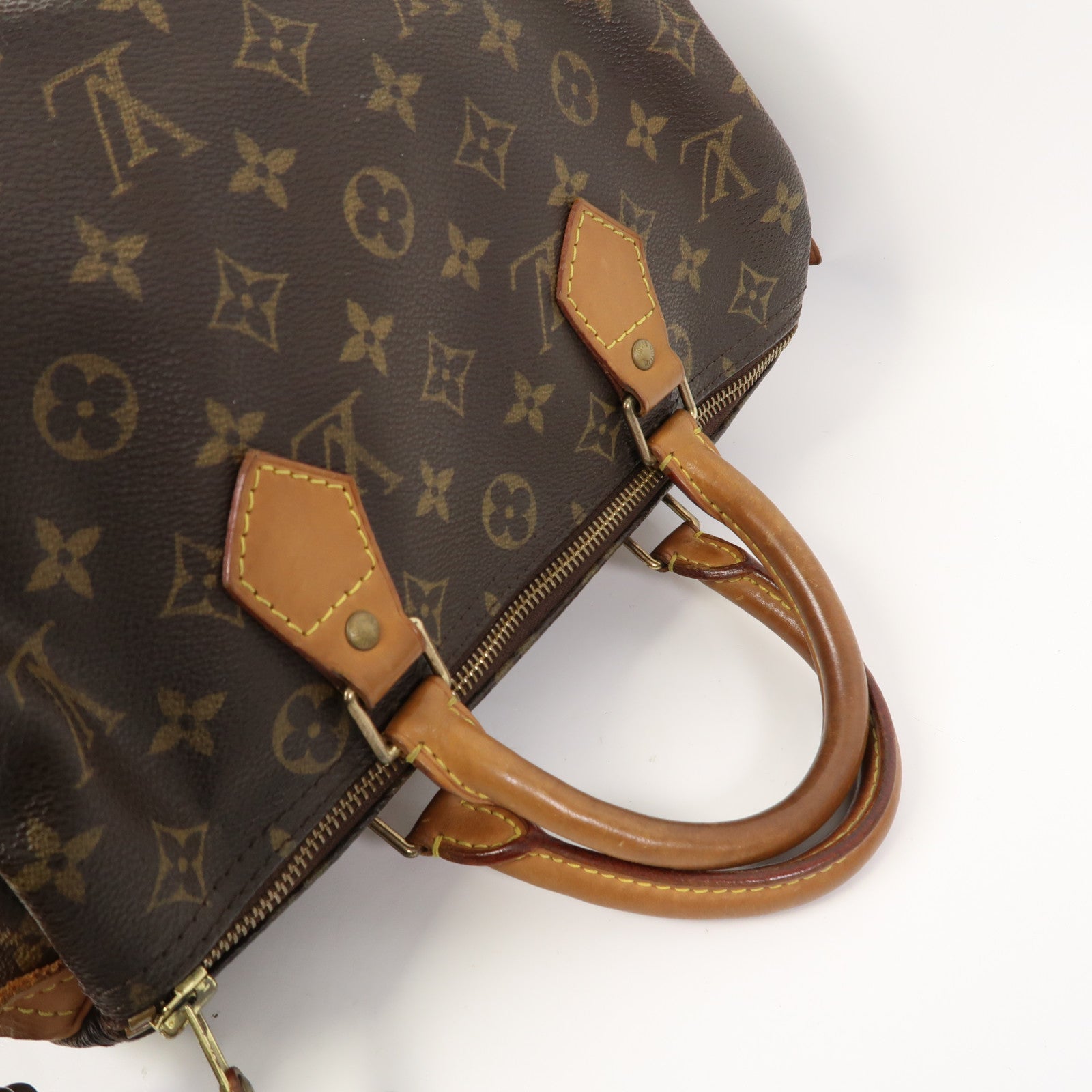 LOUIS VUITTON 【激減優惠】Monogram Speedy 30金扣手挽袋啡色