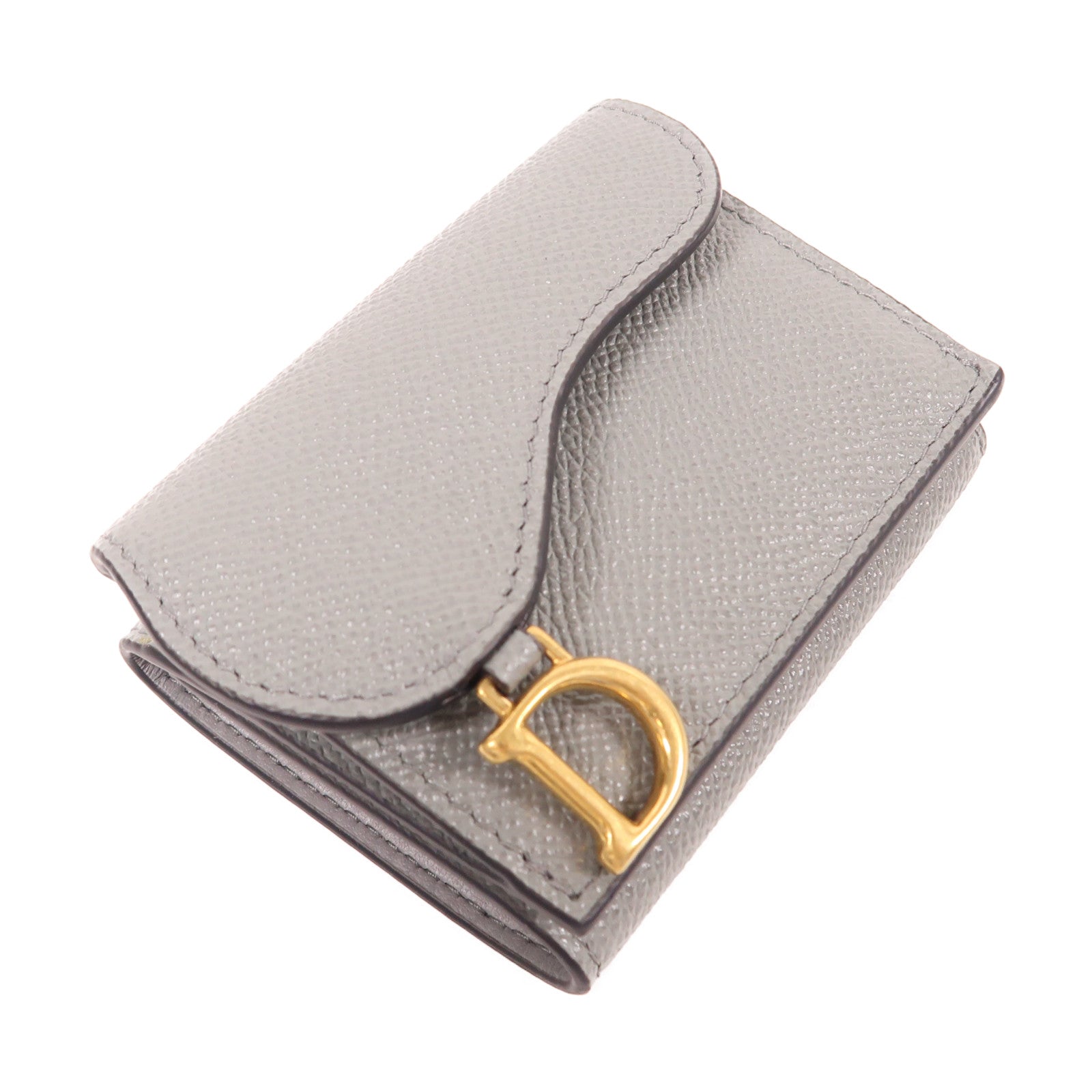 Dior 牛皮皮革Wallet金扣錢包