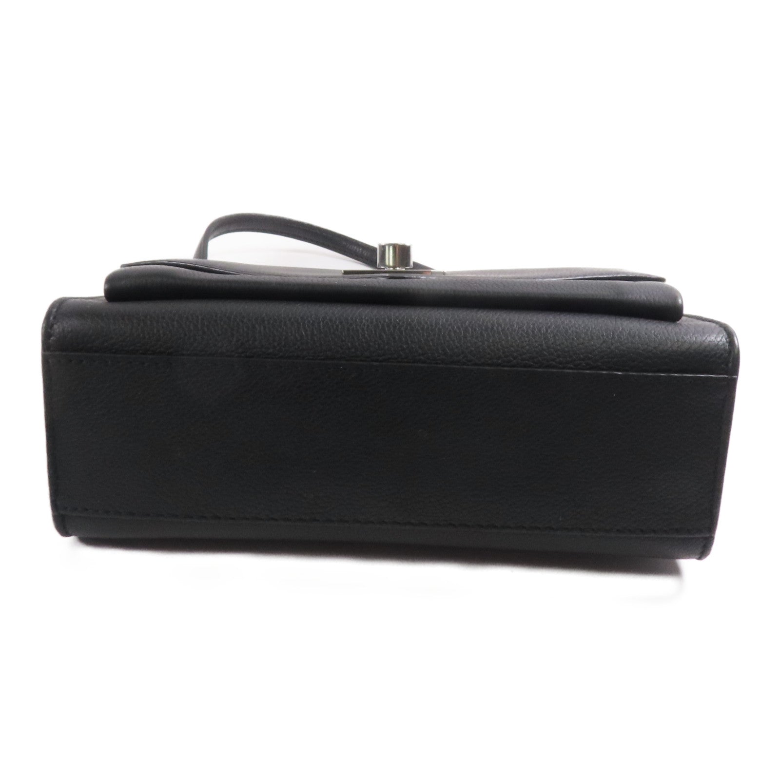LOUIS VUITTON 牛皮皮革Mylockme Chain Bag銀扣鏈帶肩背袋