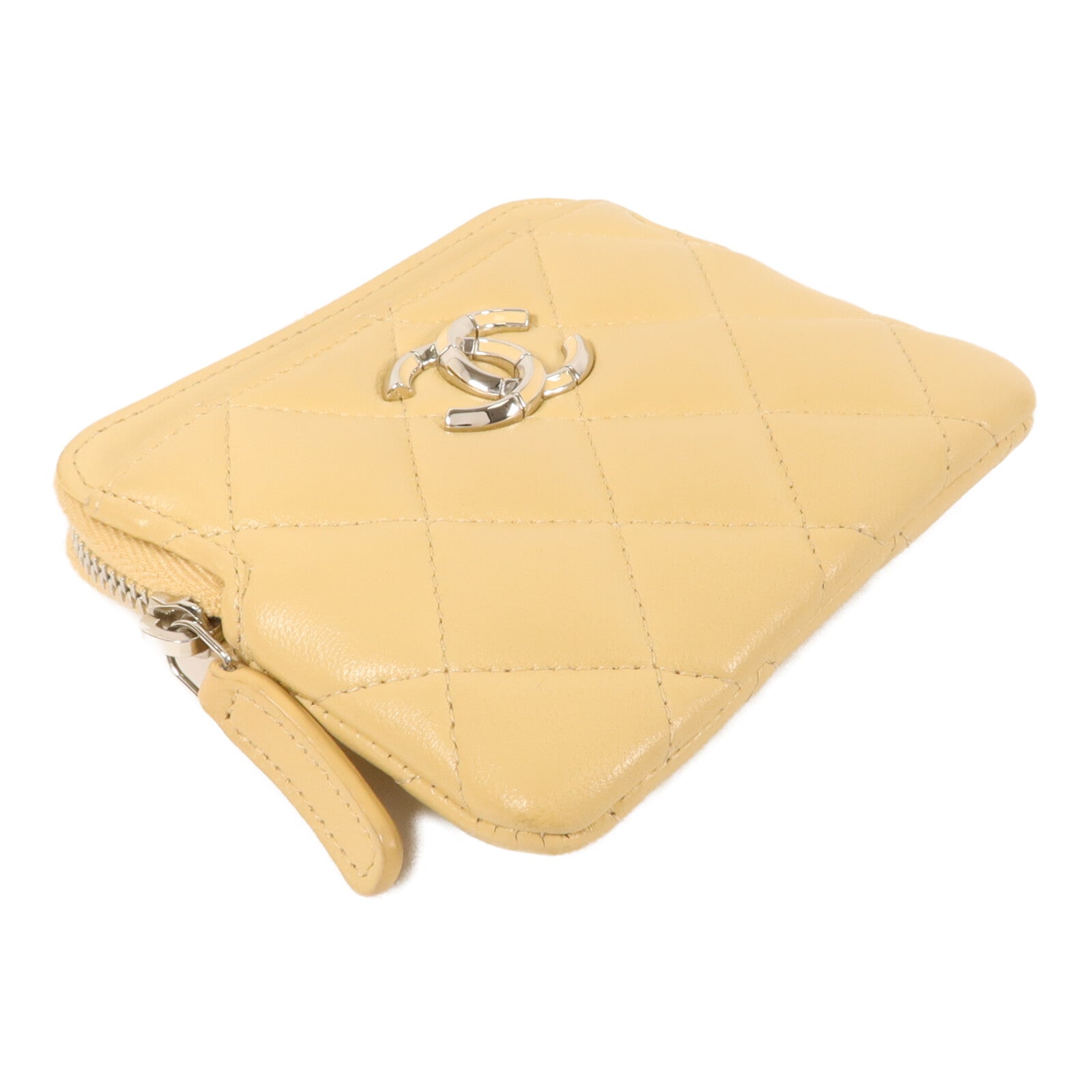 CHANEL 羊皮皮革CC Logo Card Case卡片套