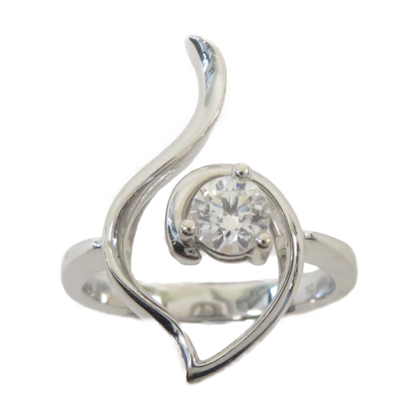 JEWELRY **【激減優惠】18K白金Diamond Ring 0.34ct鑽石戒指US#5.75