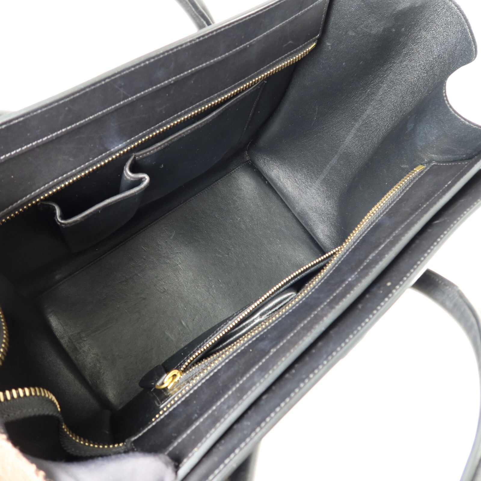 CELINE 牛皮皮革Mini Luggage手挽袋