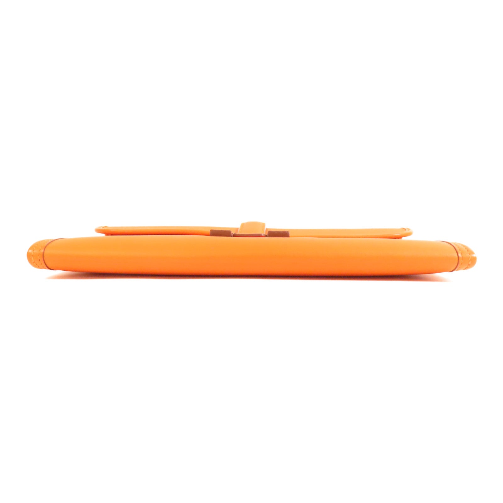 HERMES Swift皮革Jige手拿包Orange橙色
