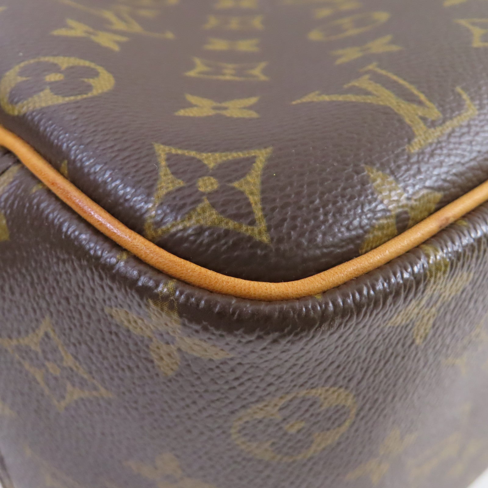 LOUIS VUITTON 【激減優惠】Monogram Deauville GM Handbag金扣手挽袋啡色