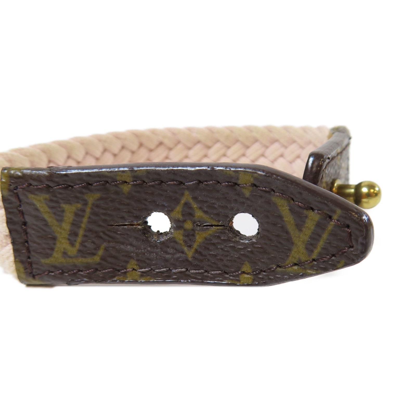 LOUIS VUITTON 【激減優惠】塗層帆布/棉質Bracelet金扣手鐲#17cm