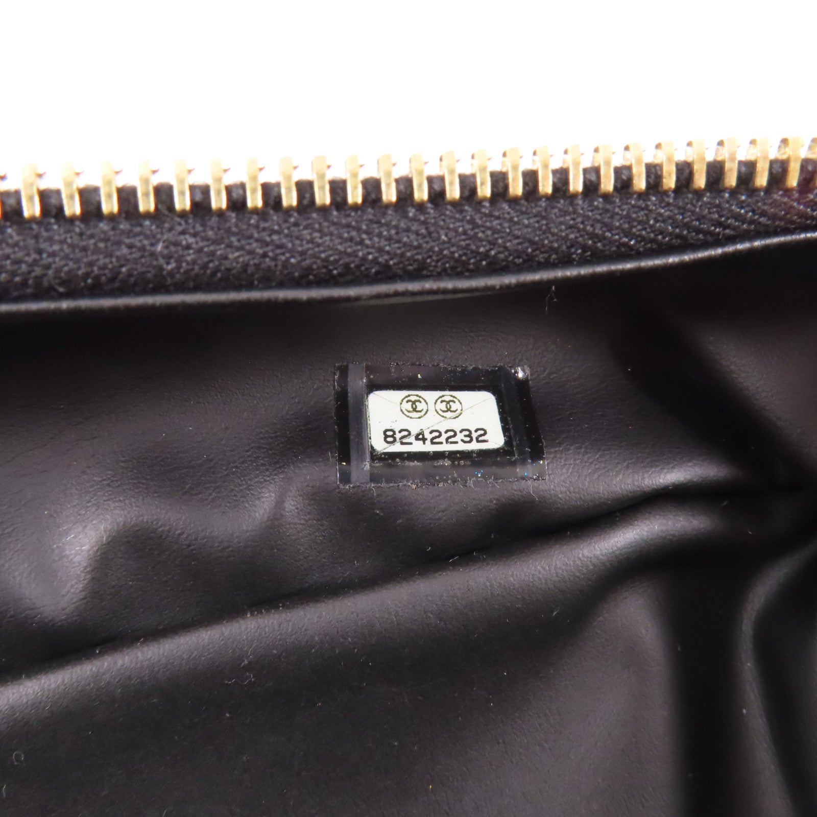 CHANEL 【激減優惠】帆布Cosmetic Pouch金扣小袋