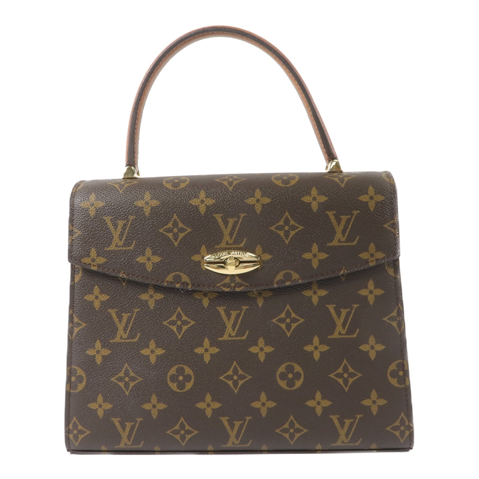LOUIS VUITTON Monogram Malesherbes金扣手挽袋