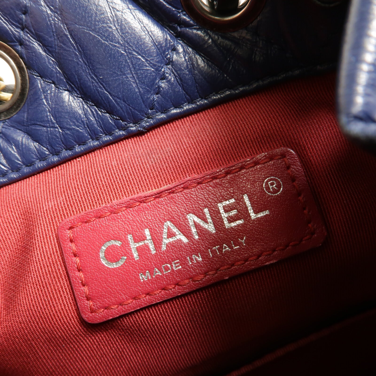 CHANEL 牛皮皮革Gabrielle Backpack鏈帶背包