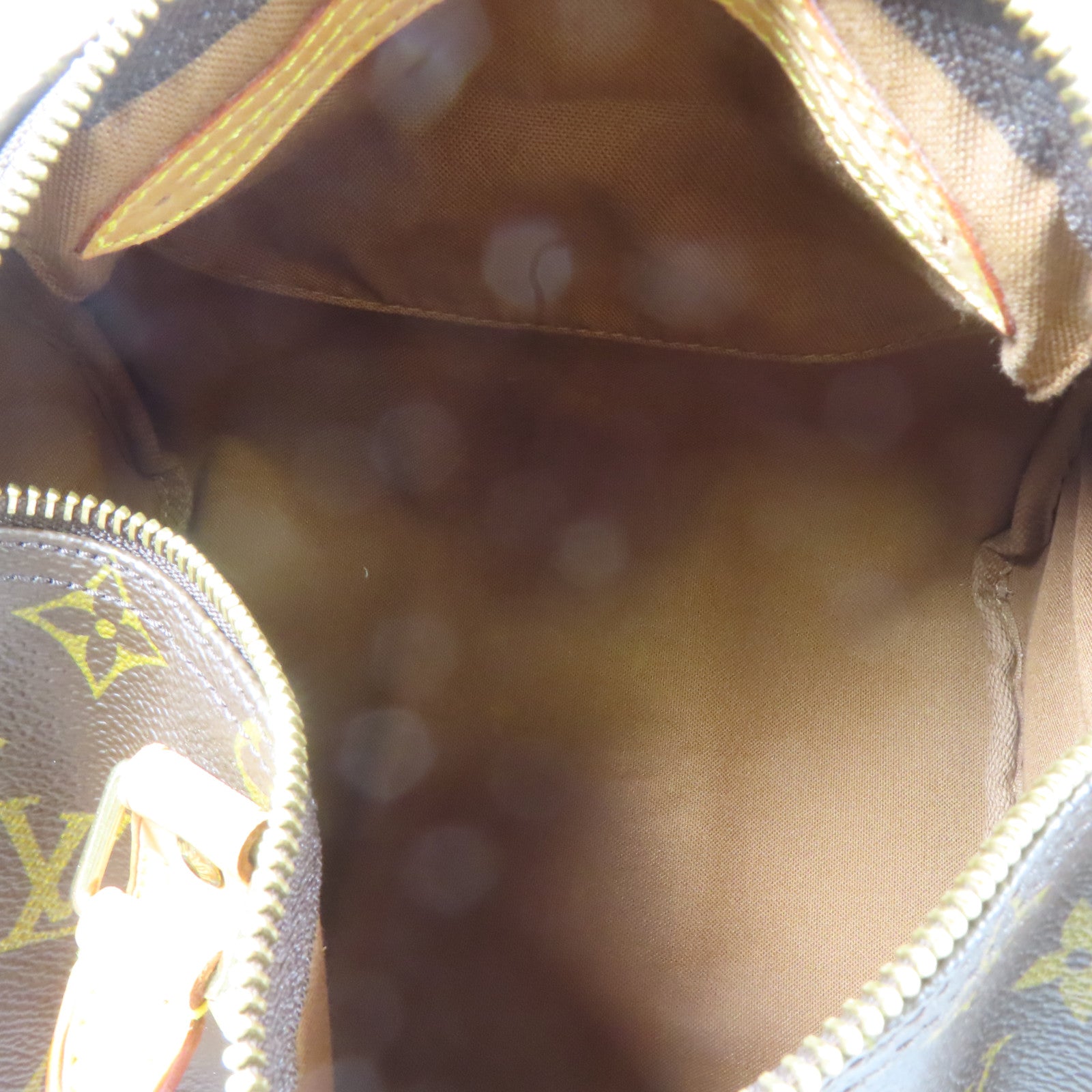 LOUIS VUITTON Monogram Speedy 25金扣手挽袋啡色